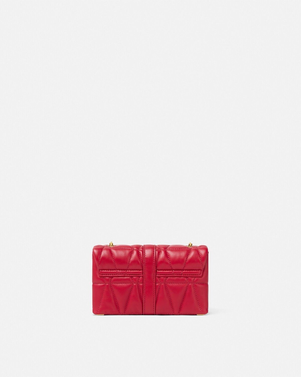 Versace VERSACE Kleio Mini Red Quilted Leather Shoulder Bag Size ONE SIZE - 4 Thumbnail