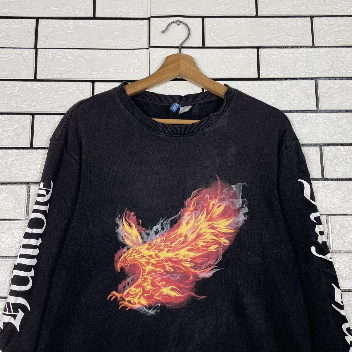 Japanese Brand Corpus Et Mente Fire Eagle Crewneck Sweatshirt Size US S / EU 44-46 / 1 - 2 Thumbnail