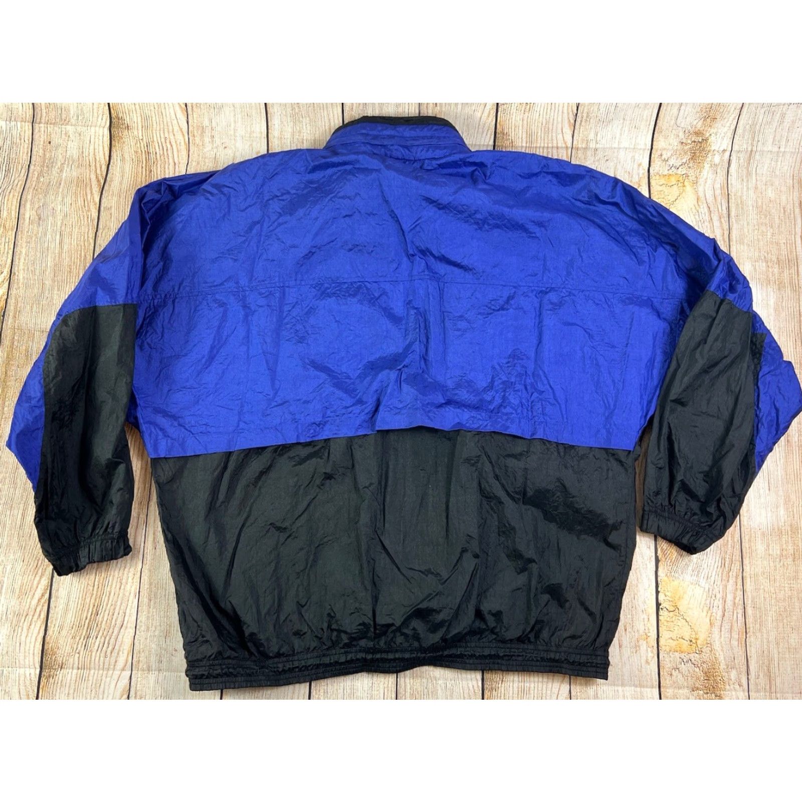 Umbro VINTAGE Umbro Windbreaker Jacket Soccer 90s Black Blue XL Mens Size US XL / EU 56 / 4 - 6 Thumbnail