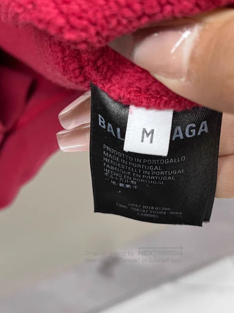 Balenciaga Balenciaga Chest Logo Letter Sweater - Red Size US M / EU 48-50 / 2 - 4 Thumbnail