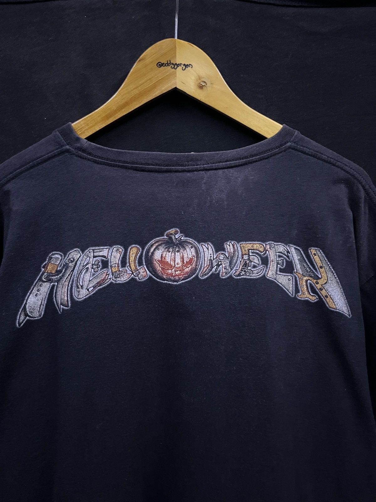 Band Tees VINTAGE HELLOWEEN 7 SINNERS PUMPKIN BAND TSHIRT Size US XL / EU 56 / 4 - 5 Thumbnail