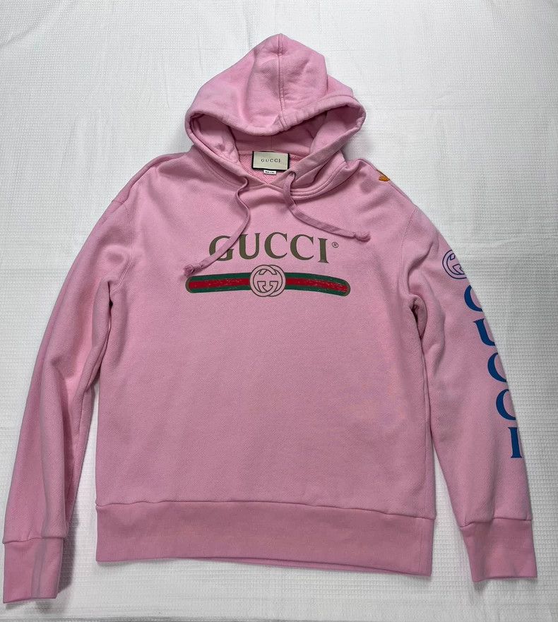Gucci Gucci Pink hooded sweatshirt 2502-Nextarrow Size US S / EU 44-46 / 1 - 1 Thumbnail