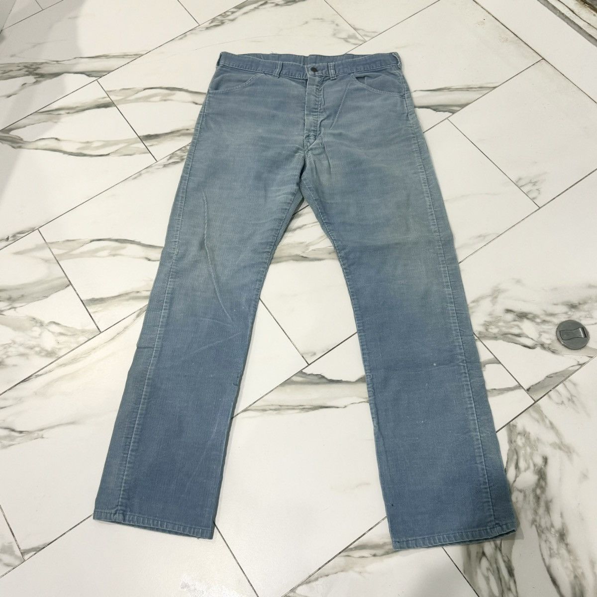 Other VINTAGE 70s BLUE CORDUROY PANTS! Size US 34 / EU 50 - 4 Thumbnail