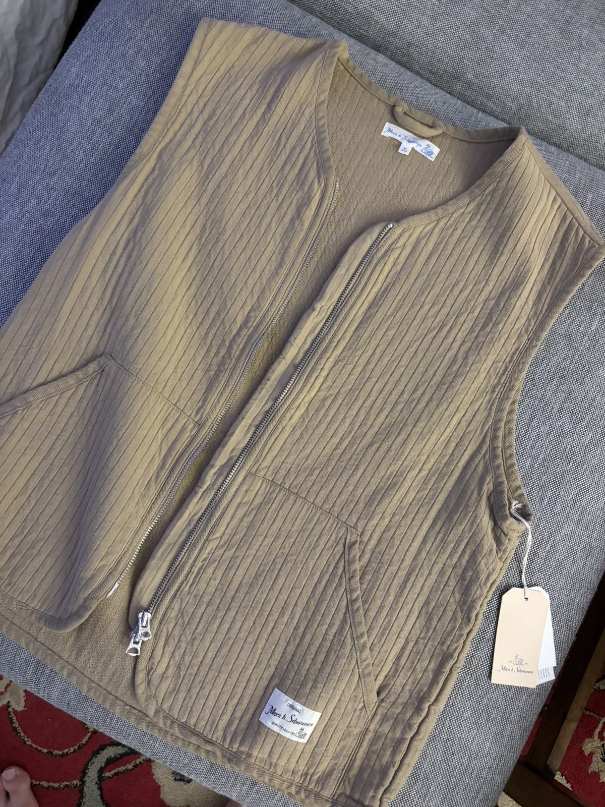 Merz B. Schwanen NWT tan vest Size US M / EU 48-50 / 2 - 1 Thumbnail
