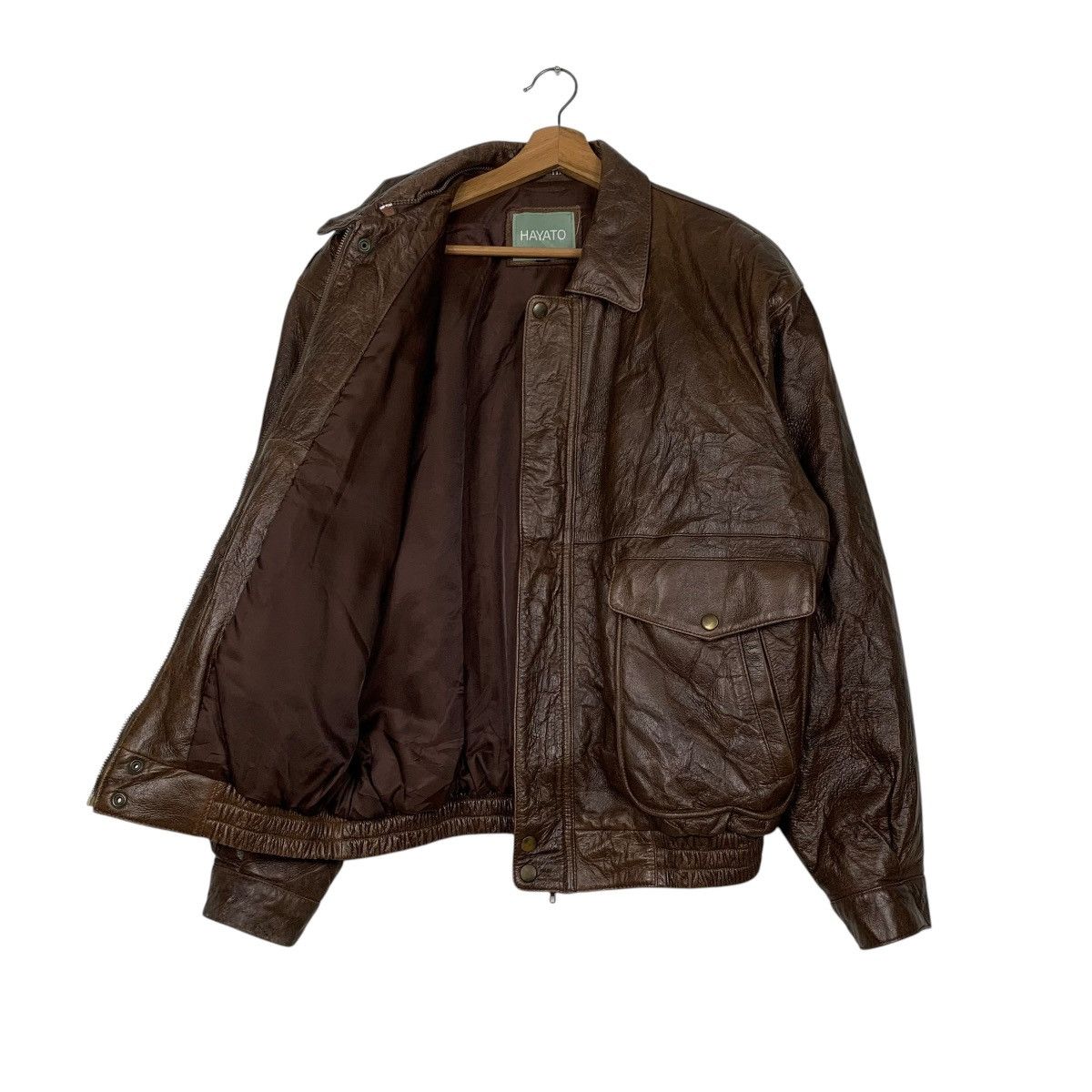 Japanese Brand Japanese Brand Hayato Flight Leather Jacket Size US M / EU 48-50 / 2 - 9 Thumbnail