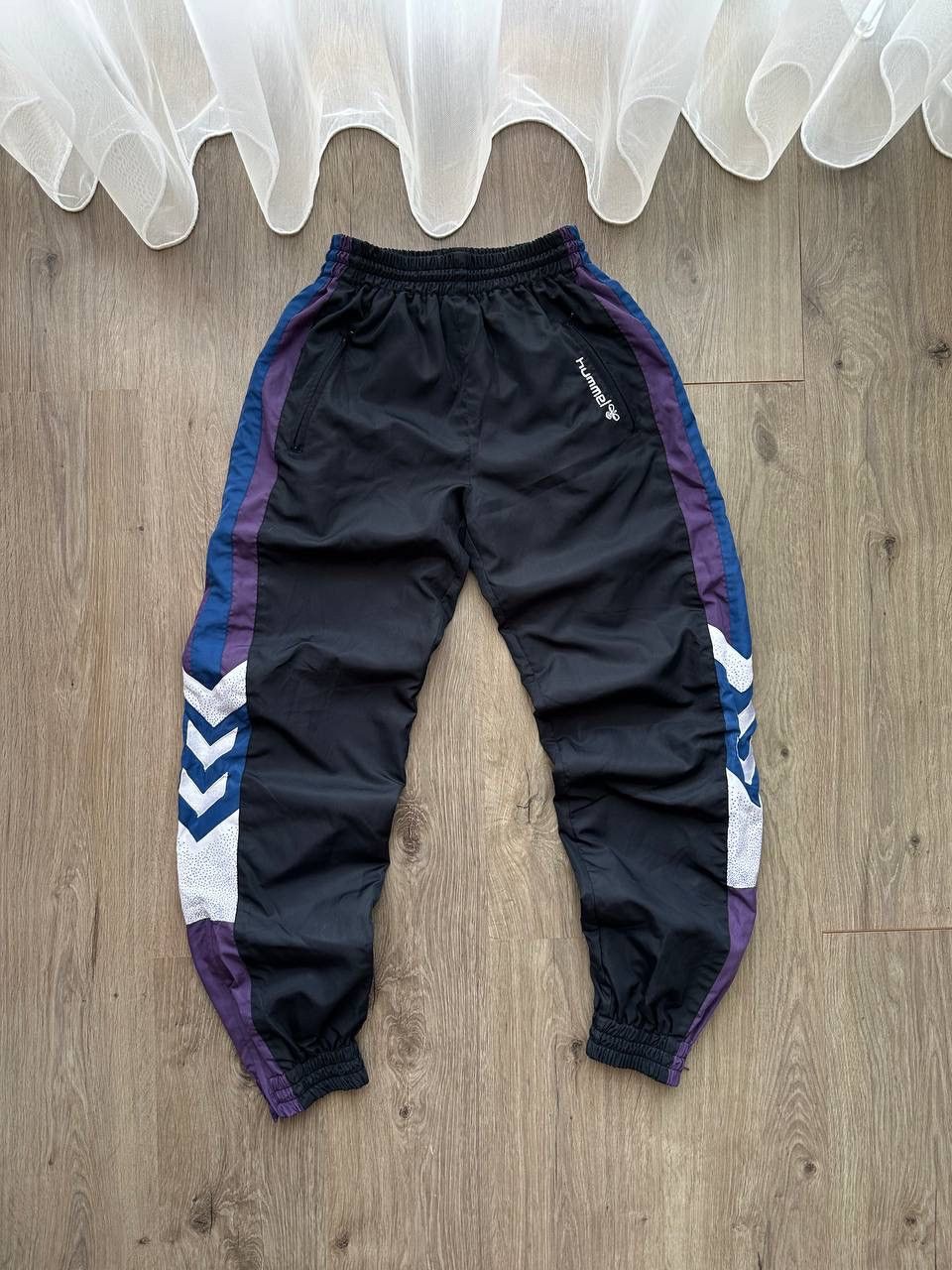 Hummel × Vintage Vintage Hummel Nylon Drill Tracksuit Size US S / EU 44-46 / 1 - 13 Thumbnail