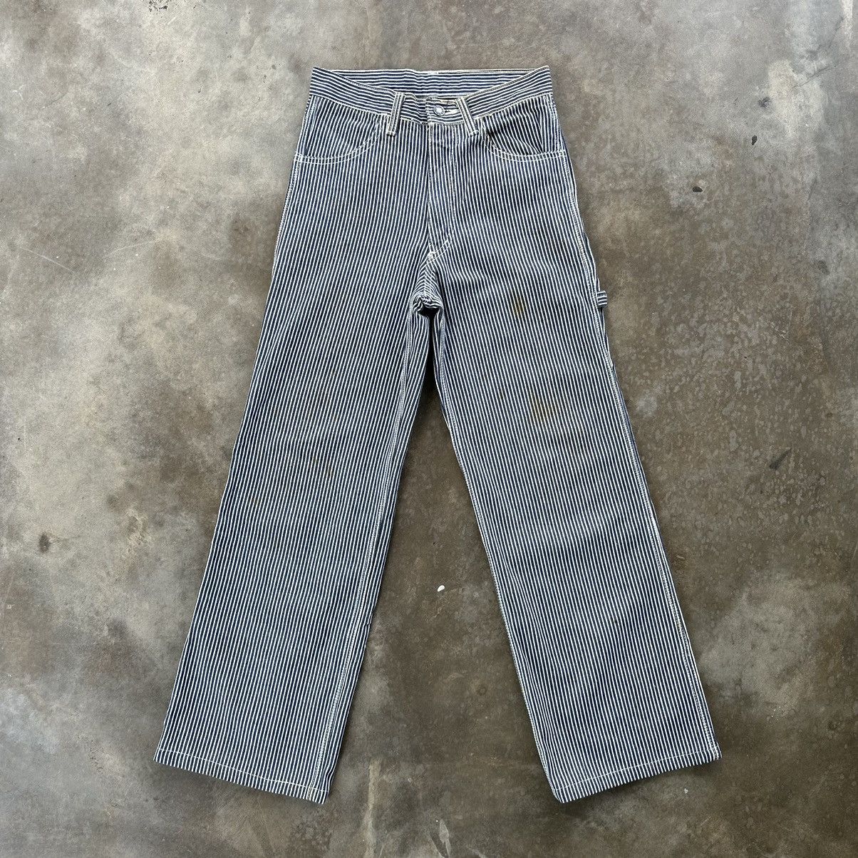 Japanese Brand Vintage Japanese Rusty Japan Stripe Trouser Flare Pant Size 25" / US 0 / IT 36 - 1 Thumbnail