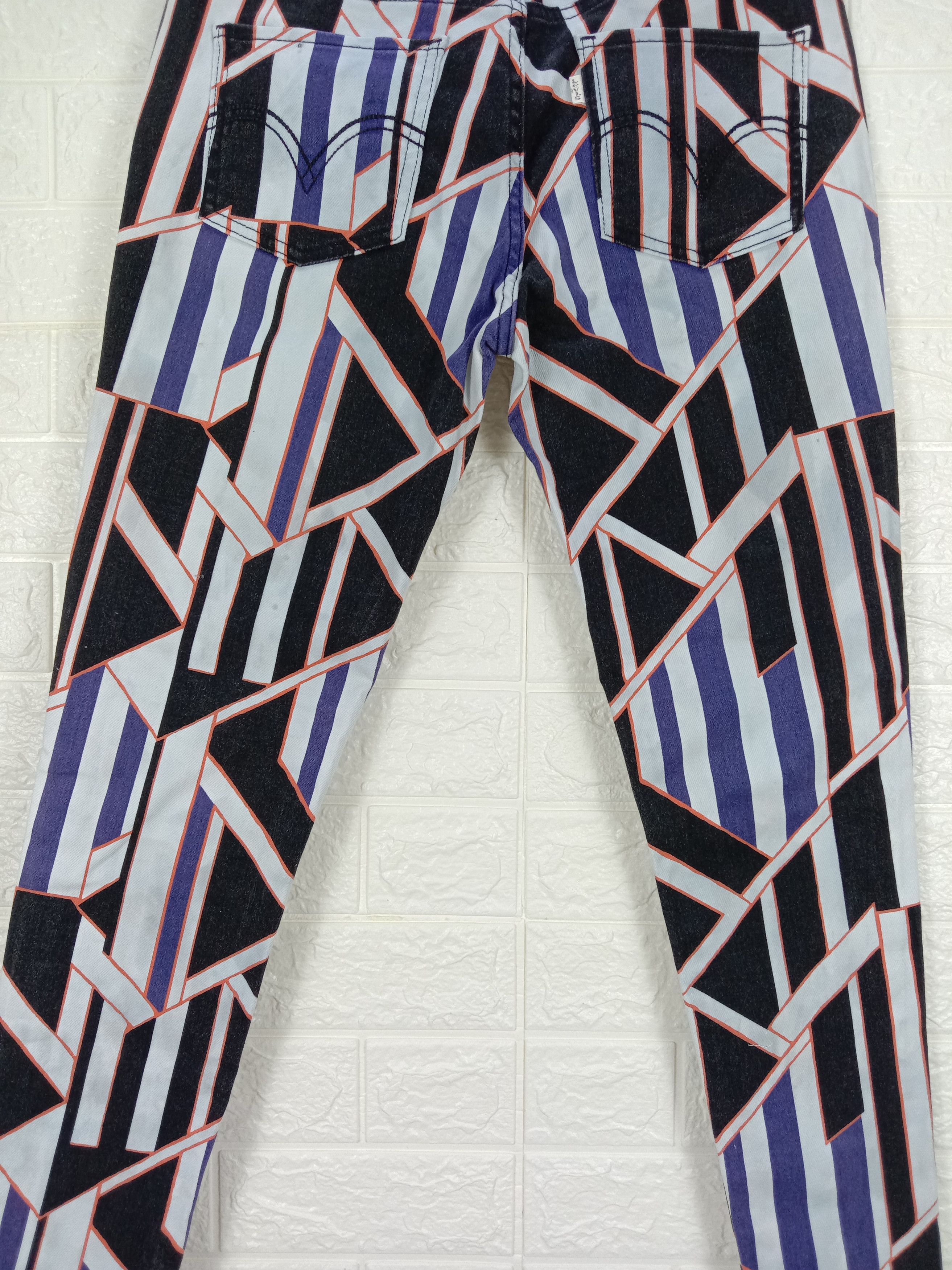 Levi's Levi's Geometric Design Multicolor Jeans Size 29" - 7 Thumbnail