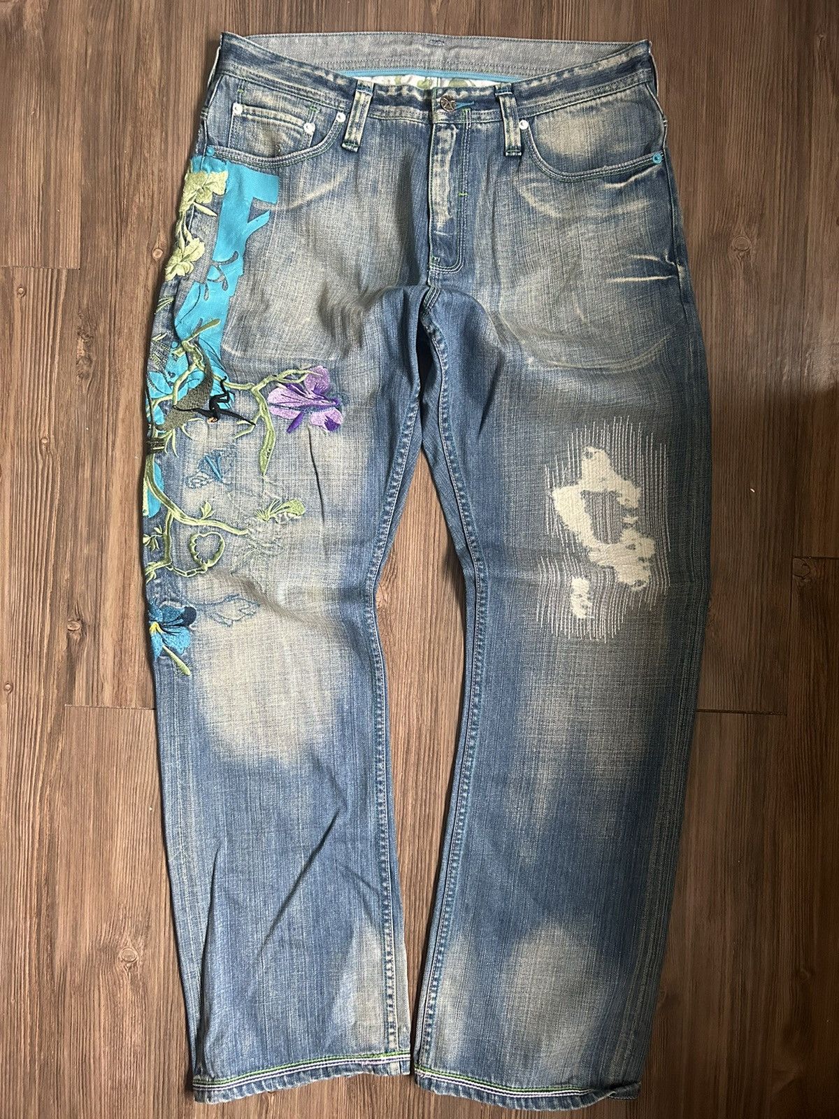 Artful Dodger Artful Dodger Crazy Embroidered Denim | Grailed