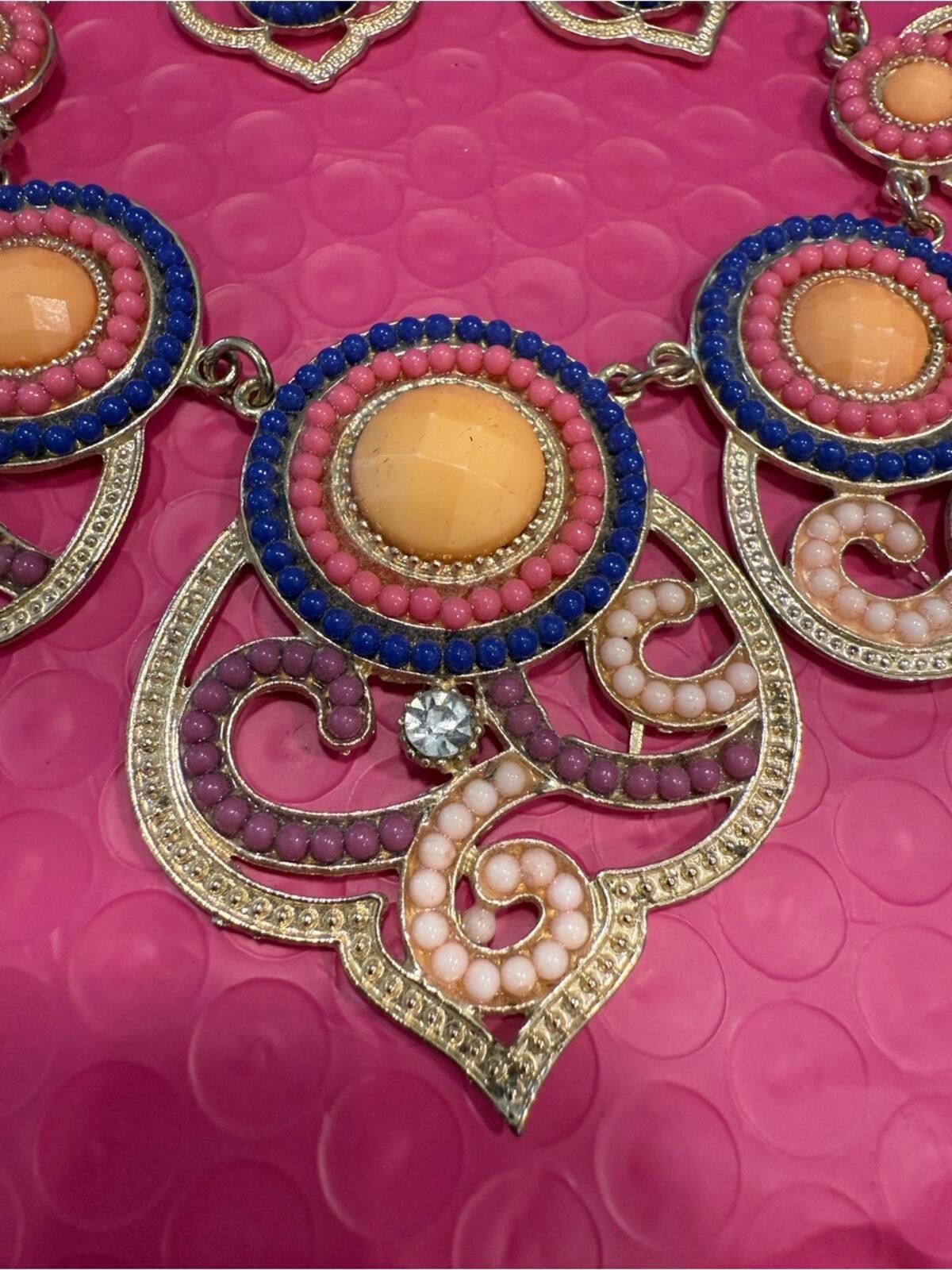 Other Asian inspired statement necklace & dangle earring set Size ONE SIZE - 5 Thumbnail