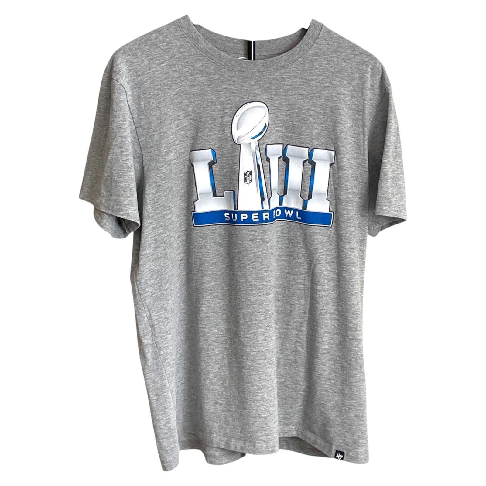 47 NFL Super Bowl LIII Men’s Gray Tee by '47 Patriots Rams XL Size US XL / EU 56 / 4 - 1 Thumbnail