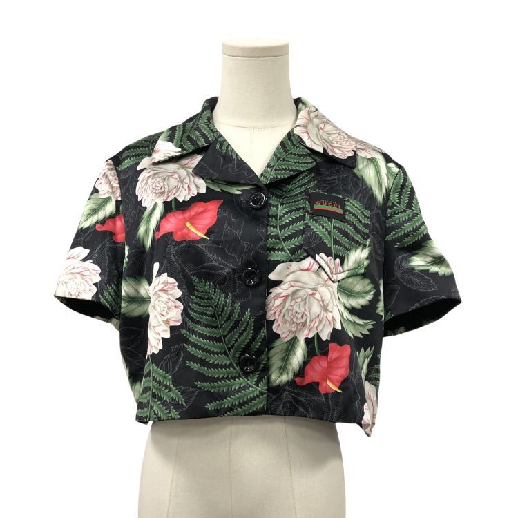 Gucci Gucci Floral Print Silk Button Up Shirt Size 42 Size M / US 6-8 / IT 42-44 - 1 Thumbnail