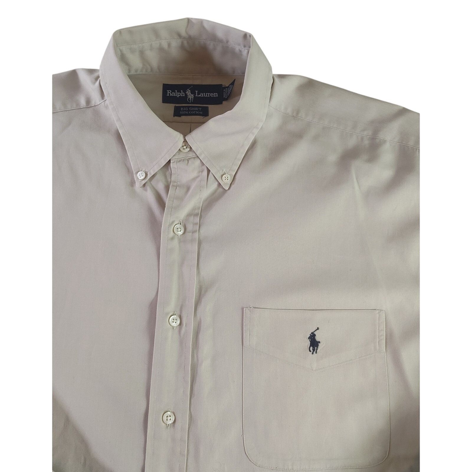 Ralph Lauren Ralph Lauren VTG Shirt Men L Button Down Khaki Big Shirt USA Size US L / EU 52-54 / 3 - 1 Thumbnail
