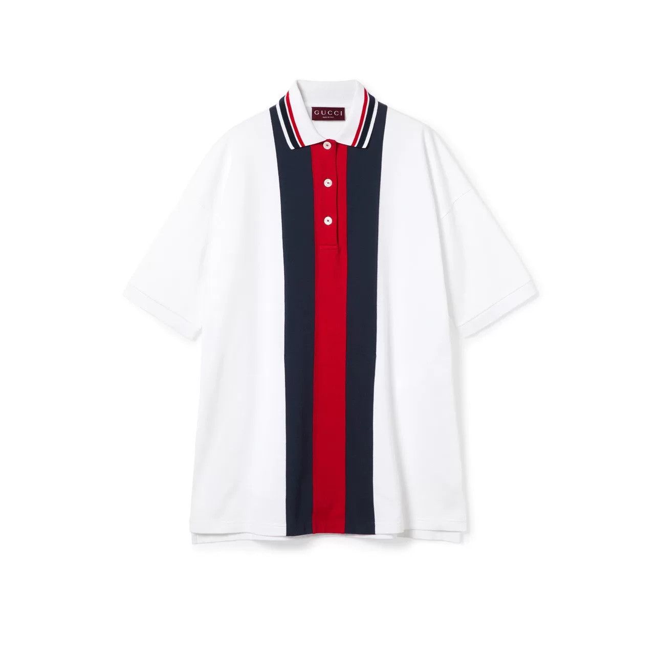 Gucci Gucci Striped Knit Polo Shirt Size US M / EU 48-50 / 2 - 1 Thumbnail
