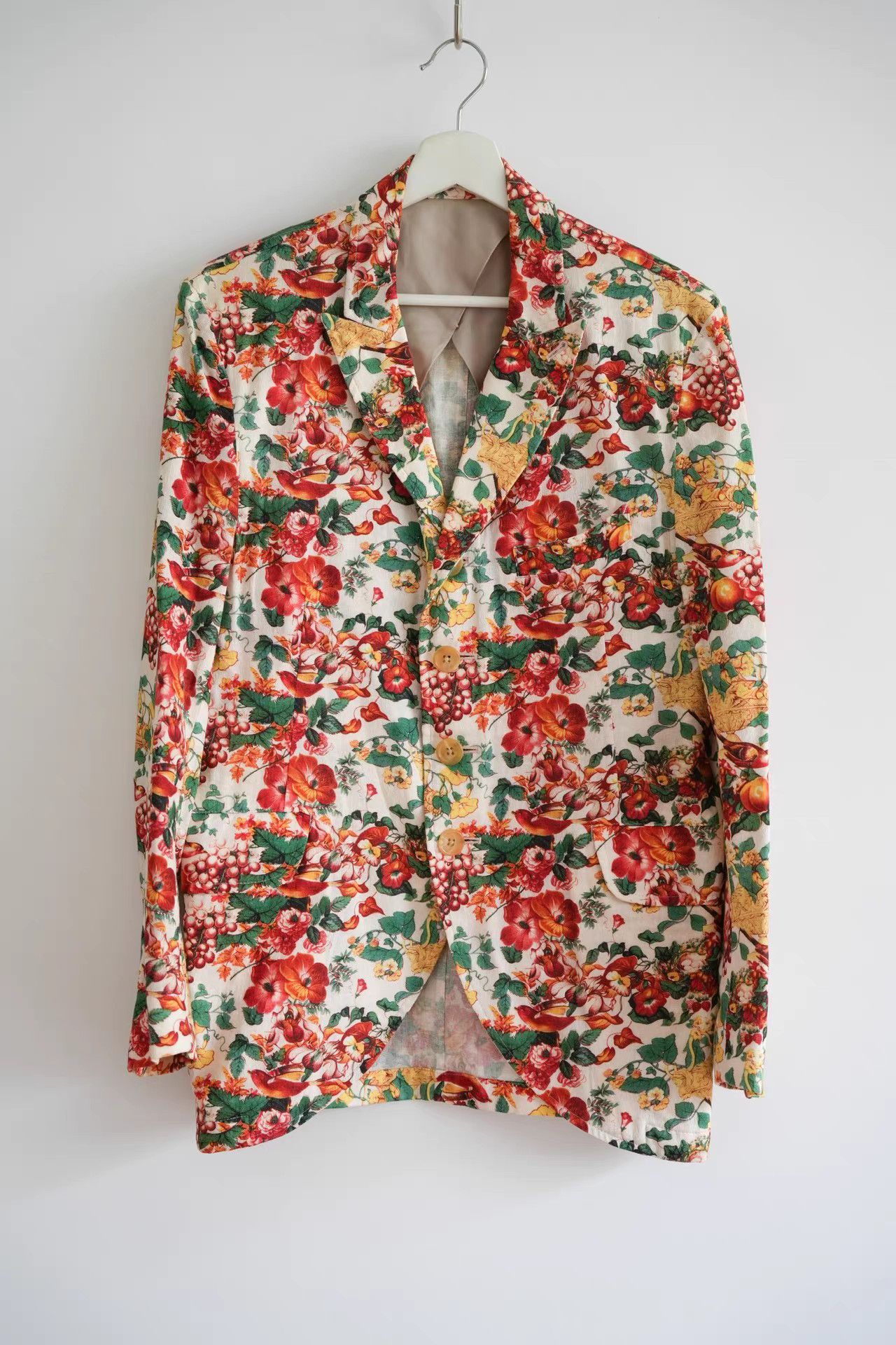 Yohji Yamamoto Yohji Yamamoto 11ss All-Over Floral Blazer K4 Size US M / EU 48-50 / 2 - 1 Thumbnail