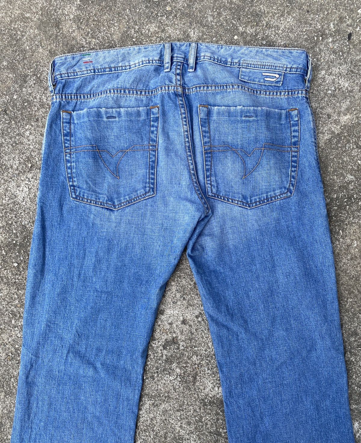 Diesel × Japanese Brand × Tornado Mart Diesel Zathan Blue Faded Flare Denim Size US 34 / EU 50 - 8 Thumbnail
