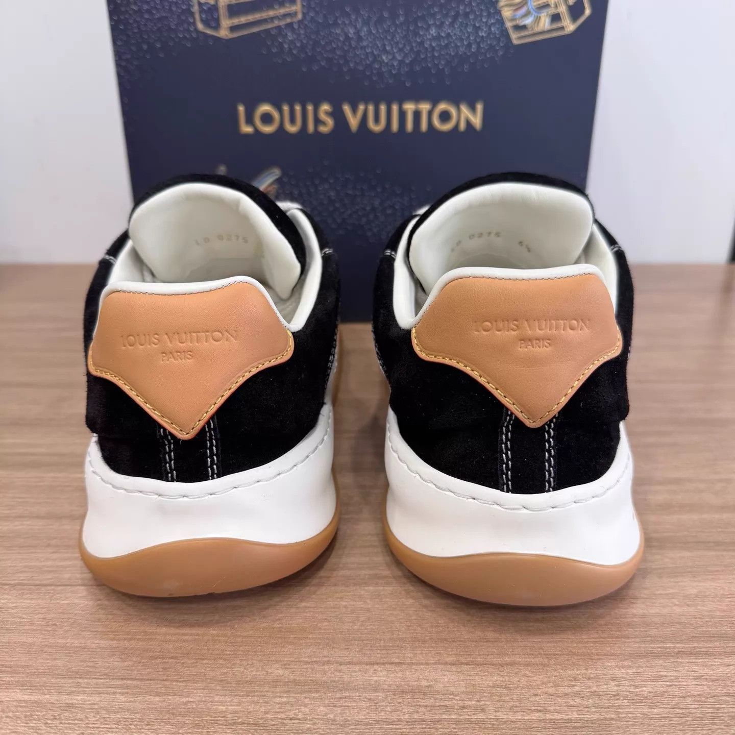 Louis Vuitton LOUIS VUITTON Tilted Suede Loafers Black UK6.5/40.5 Size US 7.5 / IT 37.5 - 3 Thumbnail