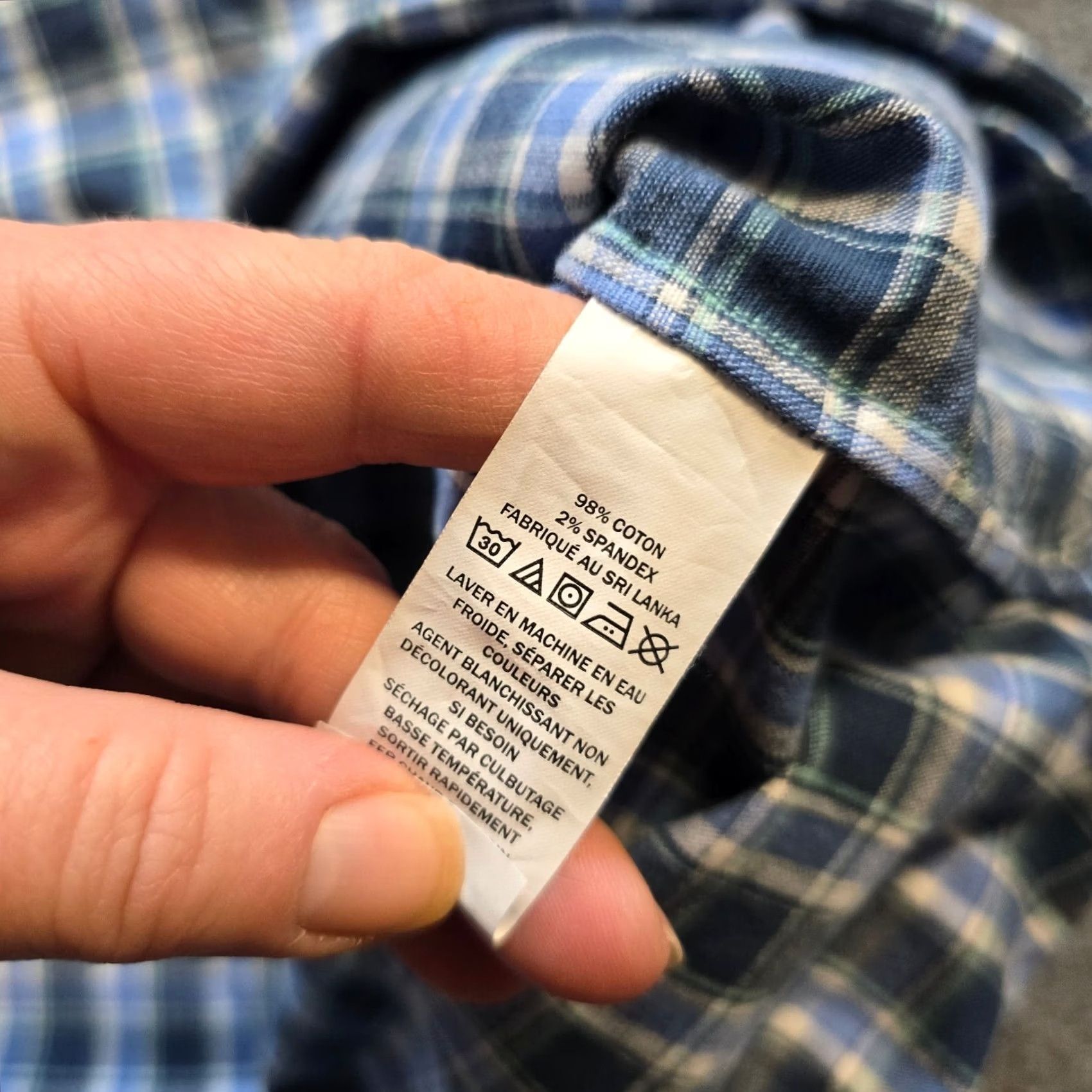 Vintage LL Bean Shirt Mens XL Tall Blue Plaid Button-Up Long Sleeve Casual Outdoors Size US XL / EU 56 / 4 - 6 Thumbnail