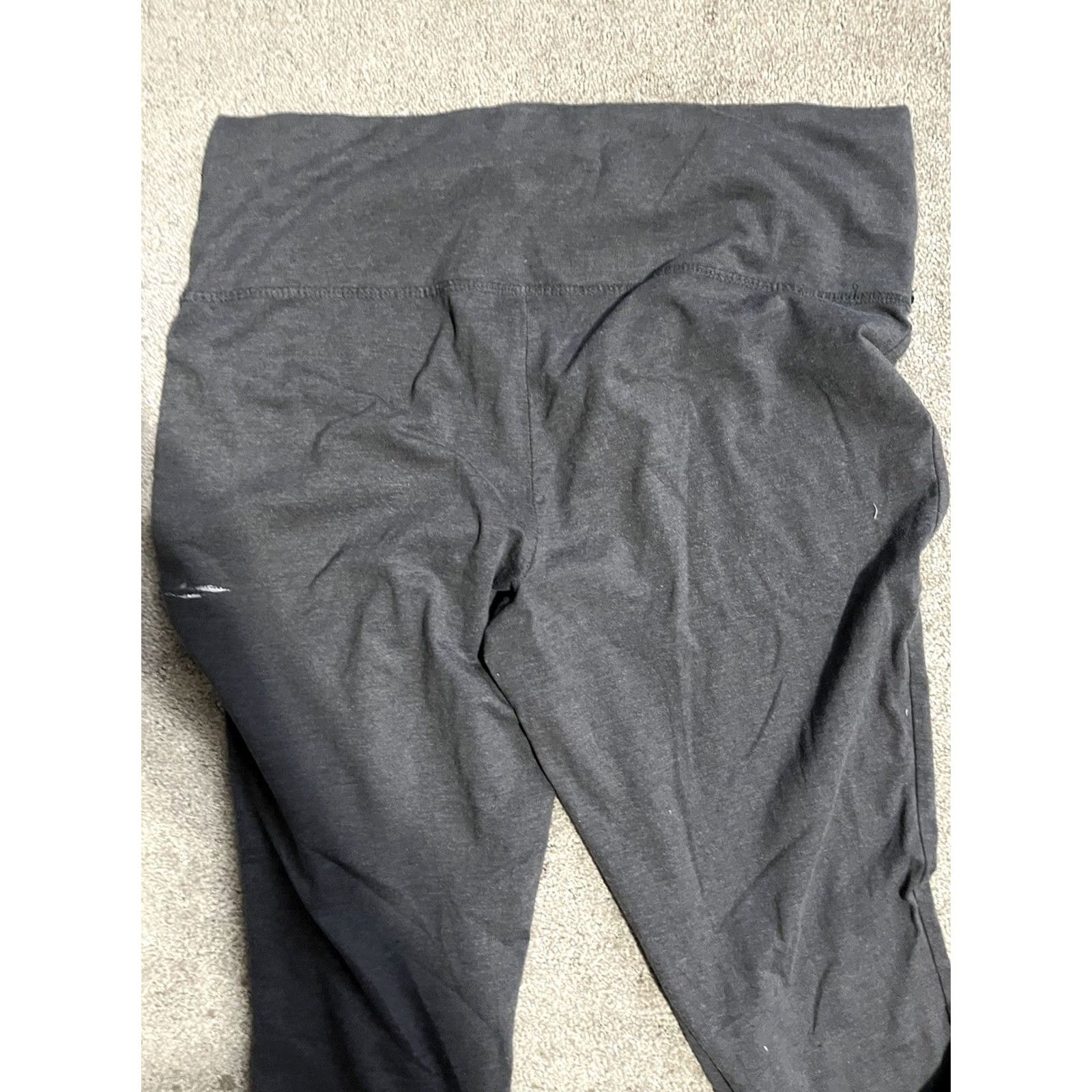Vintage RBX Capri Leggings Women's XL Dark Gray Athletic Activewear Regular Size Elastic Waist Stretch Capris Sports Athleisure Womens Size 40" / US 18 - 2 Thumbnail