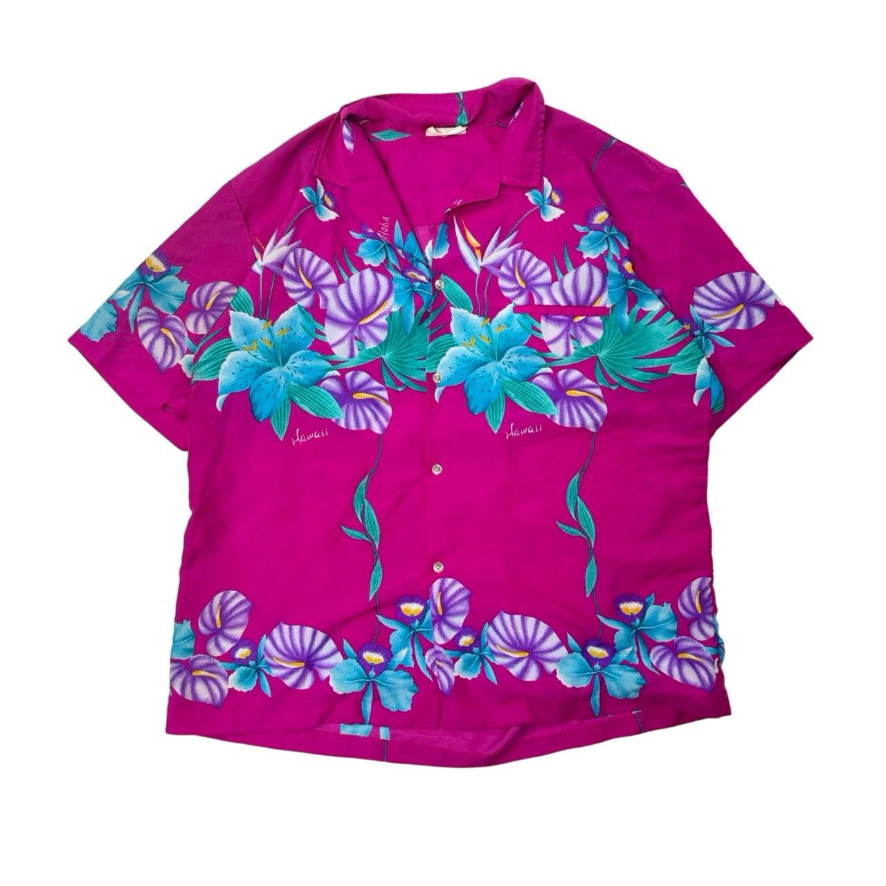 Vintage Vintage 90s Made in Hawaii Button Up Hawaiian Shirt Size US XL / EU 56 / 4 - 1 Thumbnail