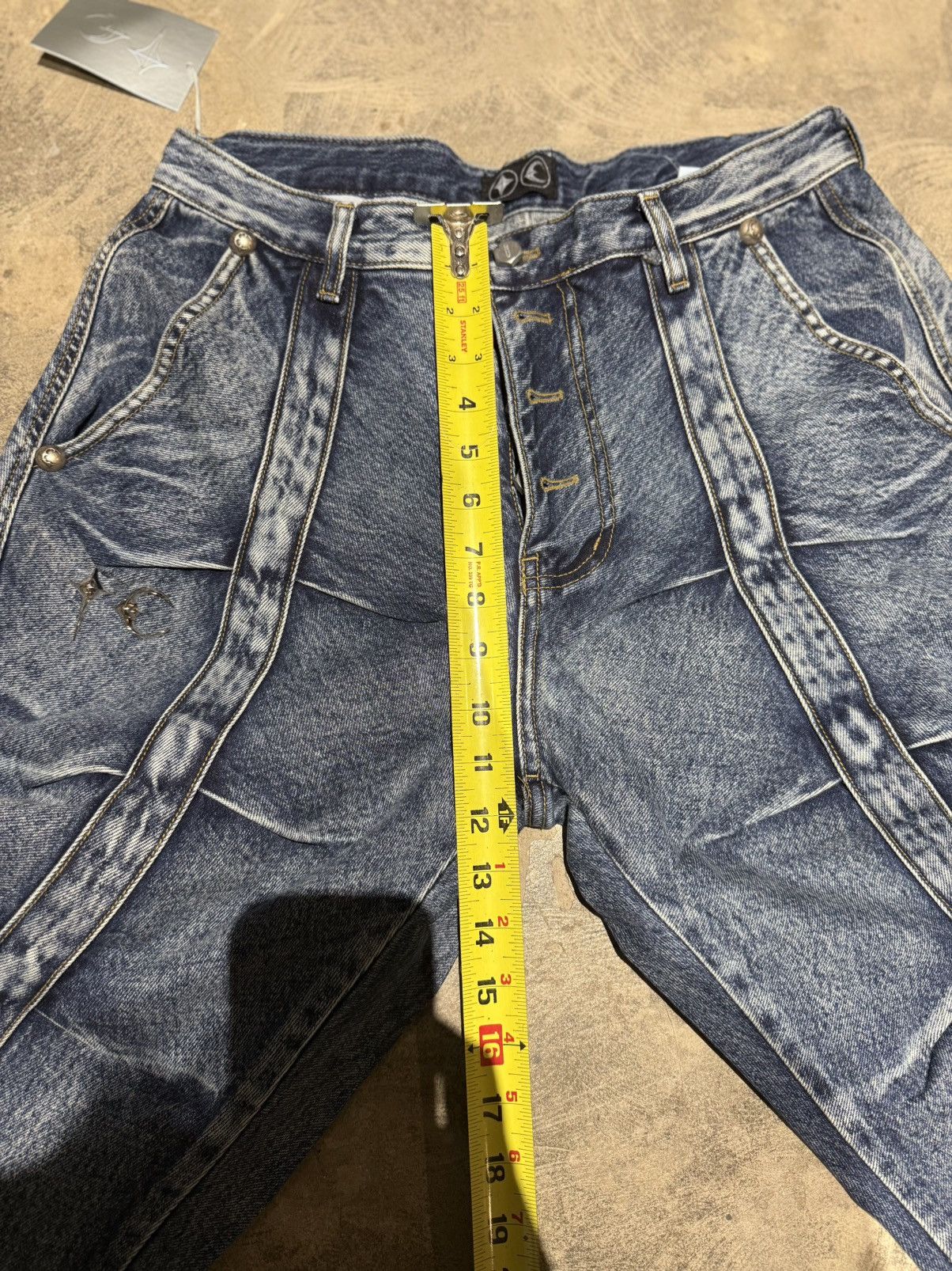 Thug Club THUG CLUB 24AW LINE GOB DENIM PANTS Size 32W STC24PT3201 Size US 32 / EU 48 - 8 Thumbnail