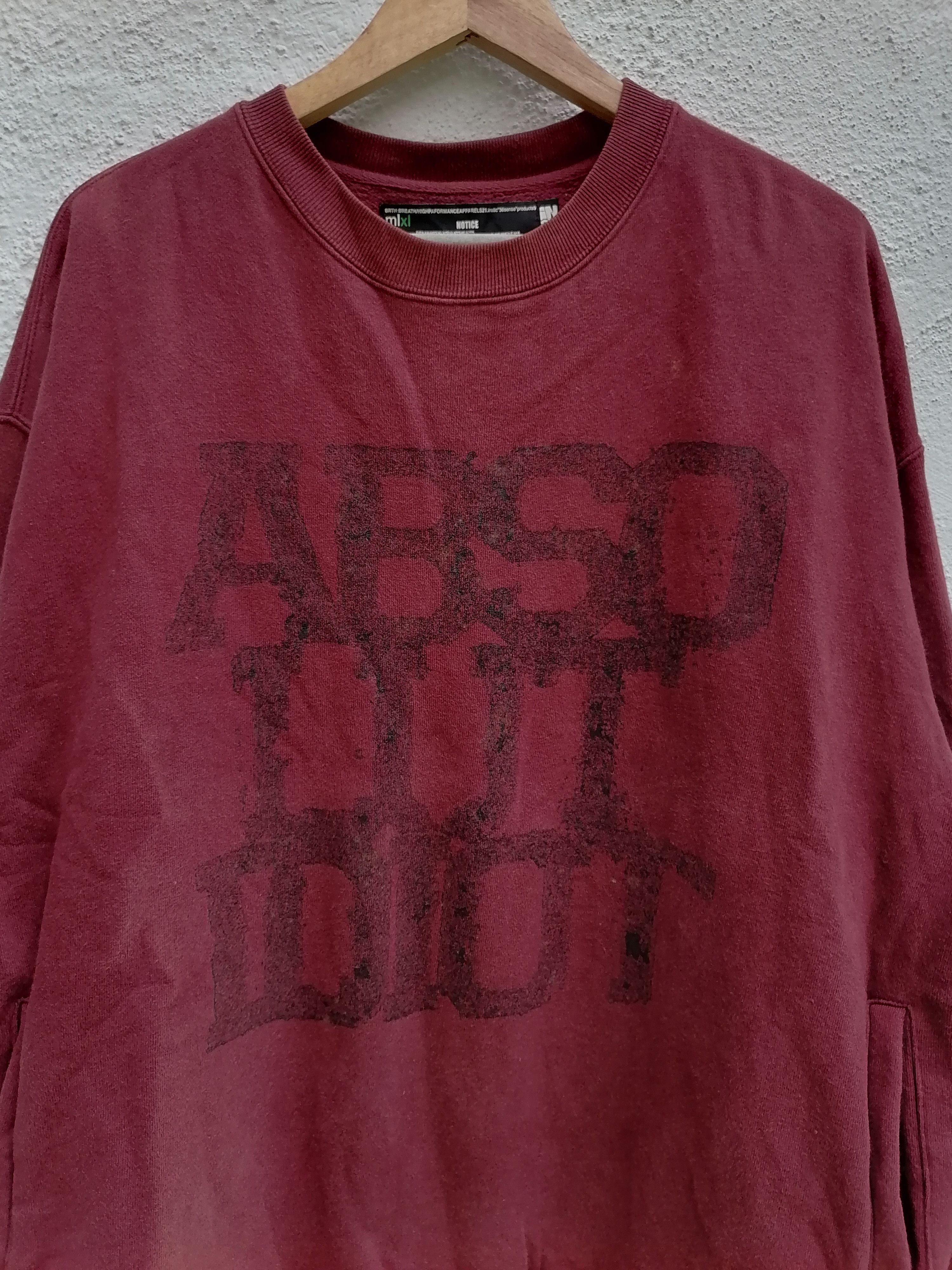 Japanese Brand × Number (N)ine Trashed Faded Brth:Breath Number Nine Sweatshirts Size US XL / EU 56 / 4 - 2 Thumbnail
