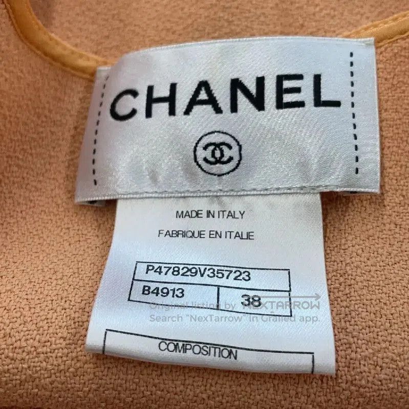 Chanel Chanel Beige Silk Women's T-Shirt . Size M / US 6-8 / IT 42-44 - 4 Thumbnail