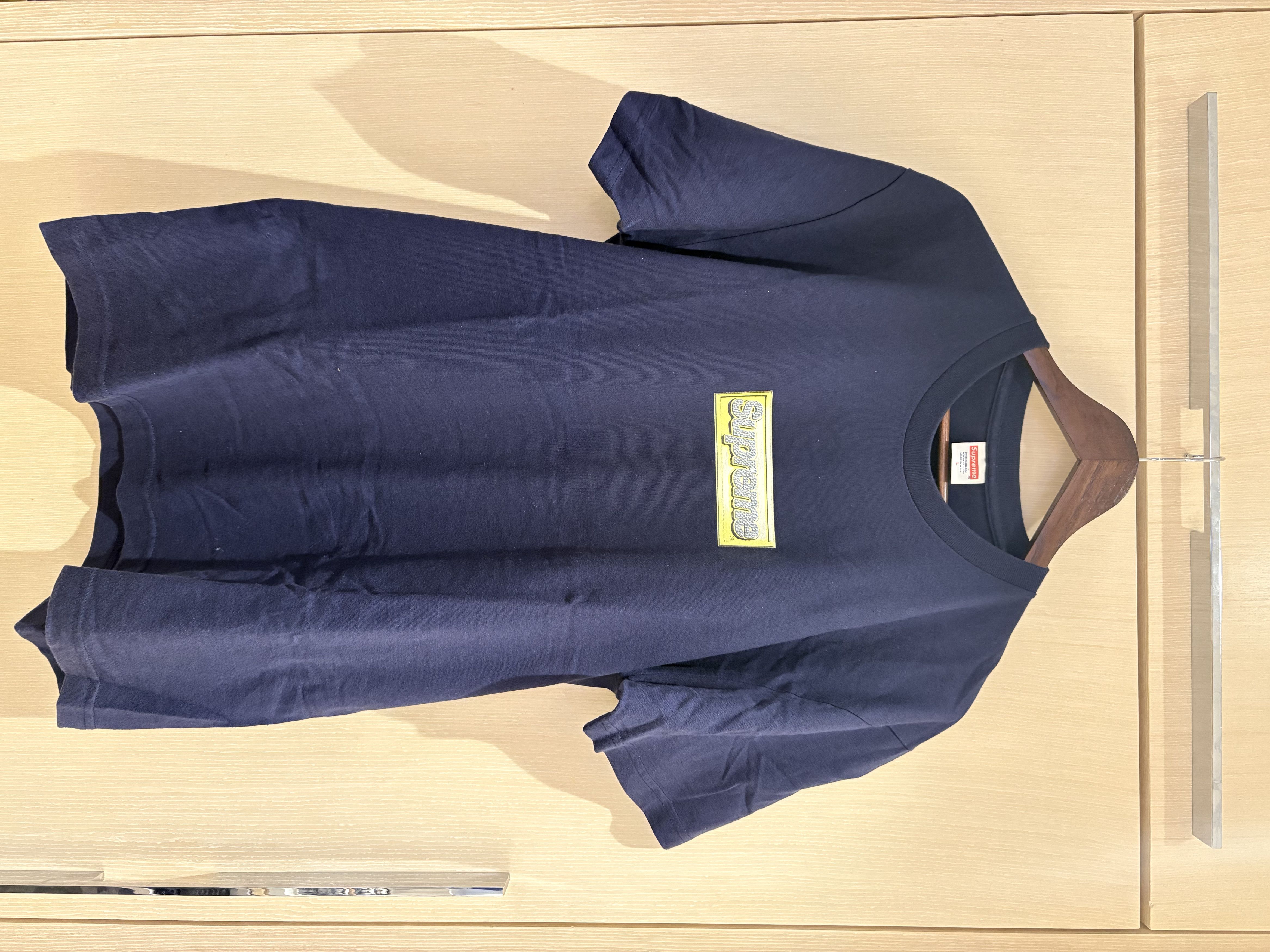 Supreme Supreme Bling Box Logo Tee SS13 Navy Like New Size US L / EU 52-54 / 3 - 1 Thumbnail