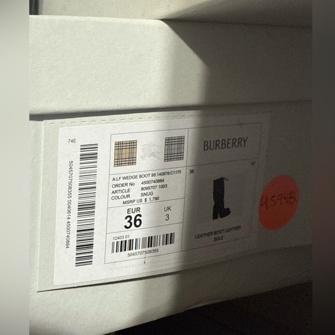 Burberry Burberry Vintage Check Square Toe Wedge Boots – EU 36 – BNIB Size US 6 / IT 36 - 2 Thumbnail