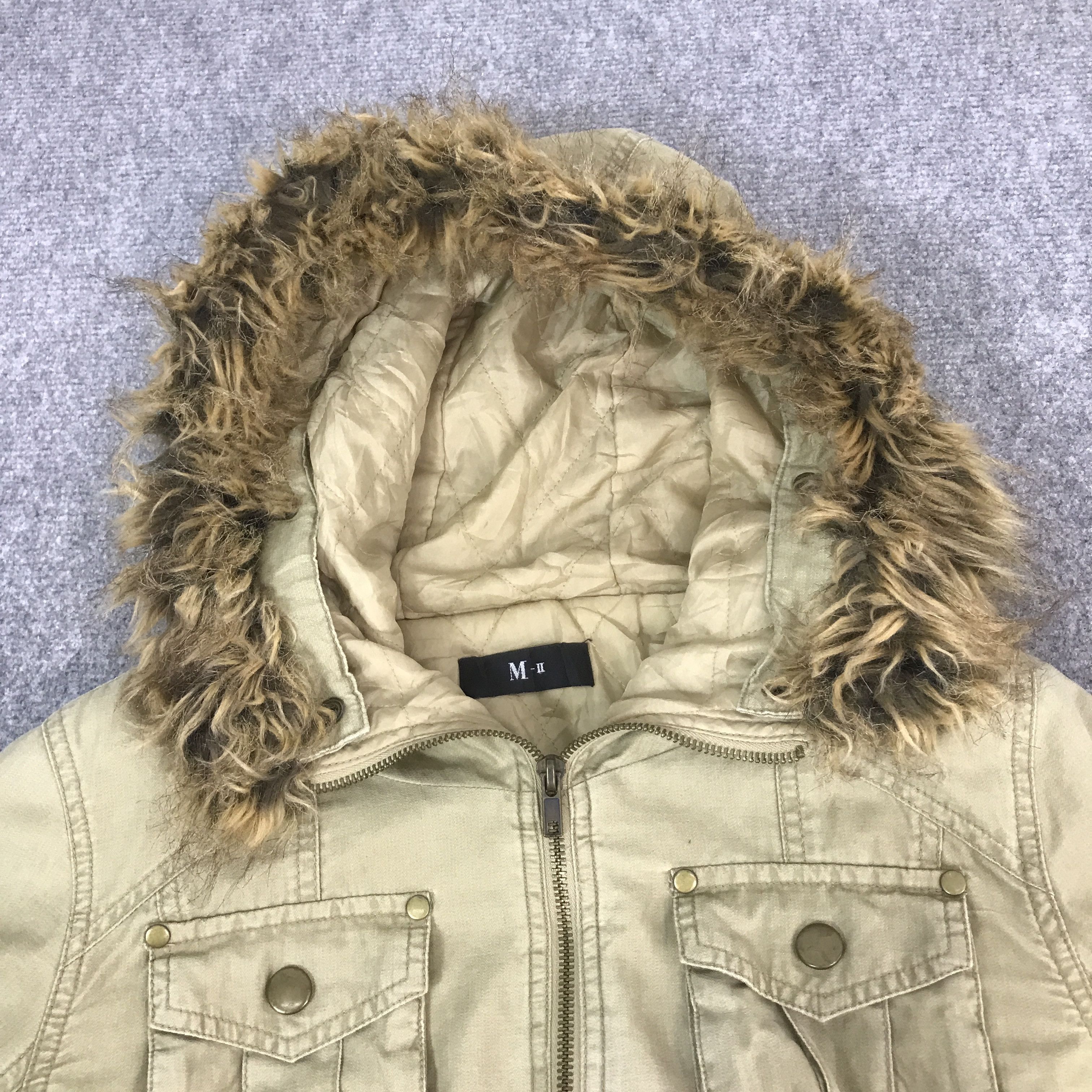 Japanese Brand Vtg Japanese brand fur hoodie M-II jacket K61B18 Size US L / EU 52-54 / 3 - 5 Thumbnail