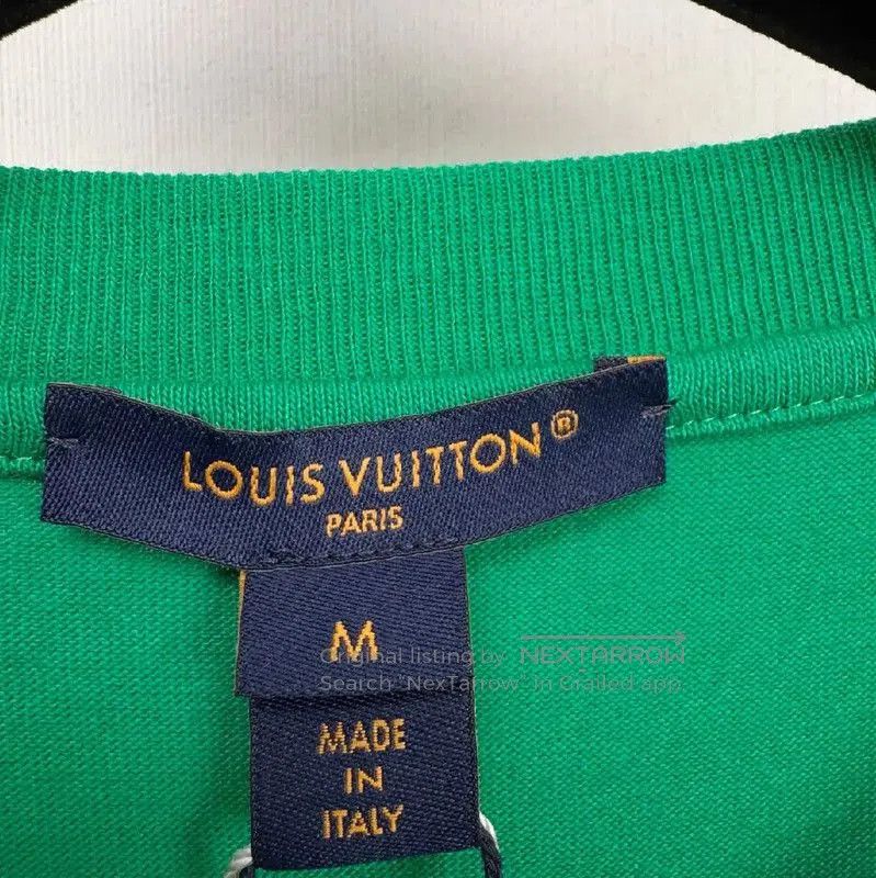 Louis Vuitton Louis Vuitton Green Summer Short Sleeve T. Size M / US 6-8 / IT 42-44 - 2 Thumbnail