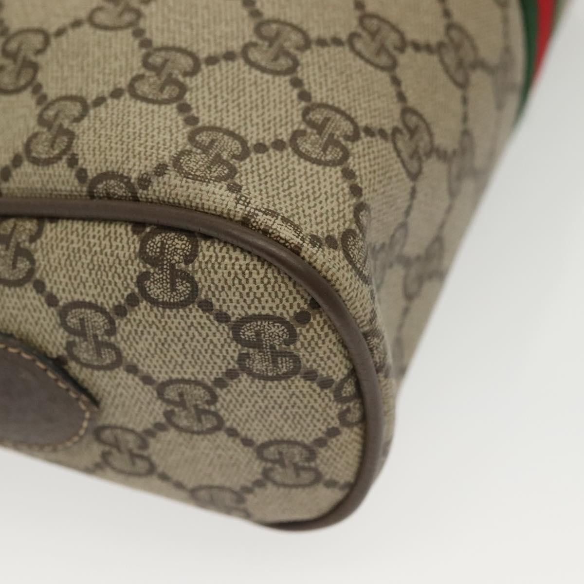 Gucci GUCCI GG Supreme Web Sherry Line Shoulder Bag Pvc Beige Size ONE SIZE - 10 Thumbnail