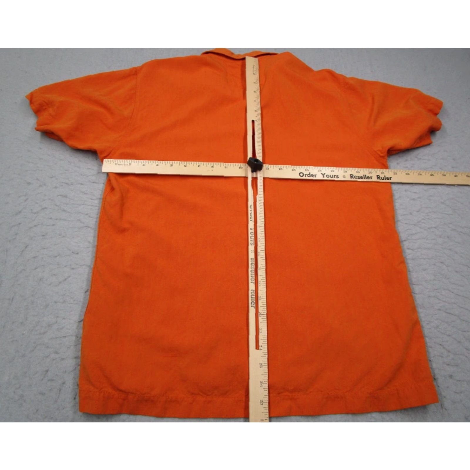 Ted Baker TED BAKER Shirt Mens 3 Medium Orange Linen Blend Button-Up Short Sleeve Camp Casual Workwear Vintage: No? Size US M / EU 48-50 / 2 - 6 Thumbnail