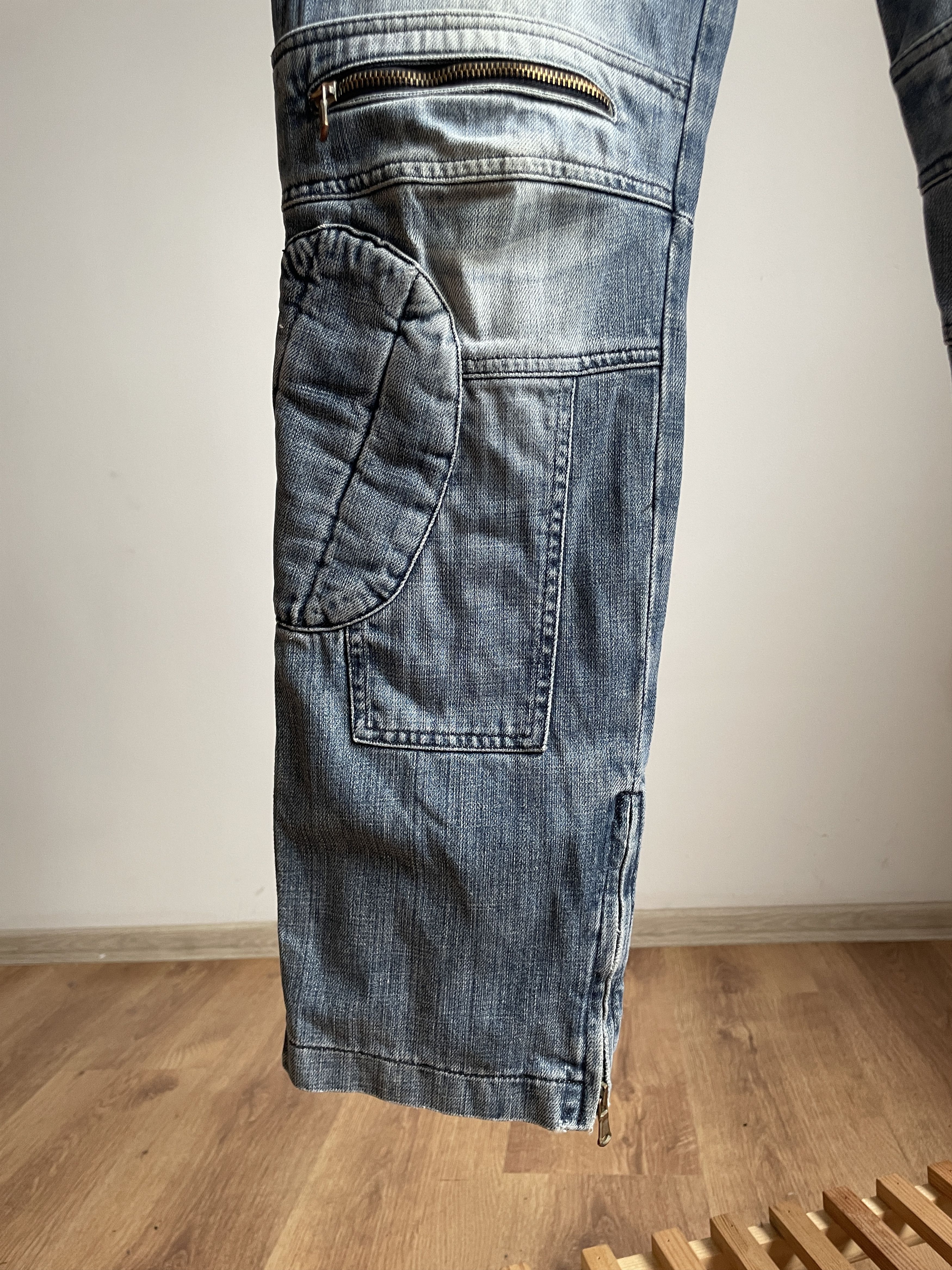 Daniele Alessandrini Daniele Alessandrini Vintage Zipper Biker Jeans Size 31 Size US 31 - 9 Thumbnail