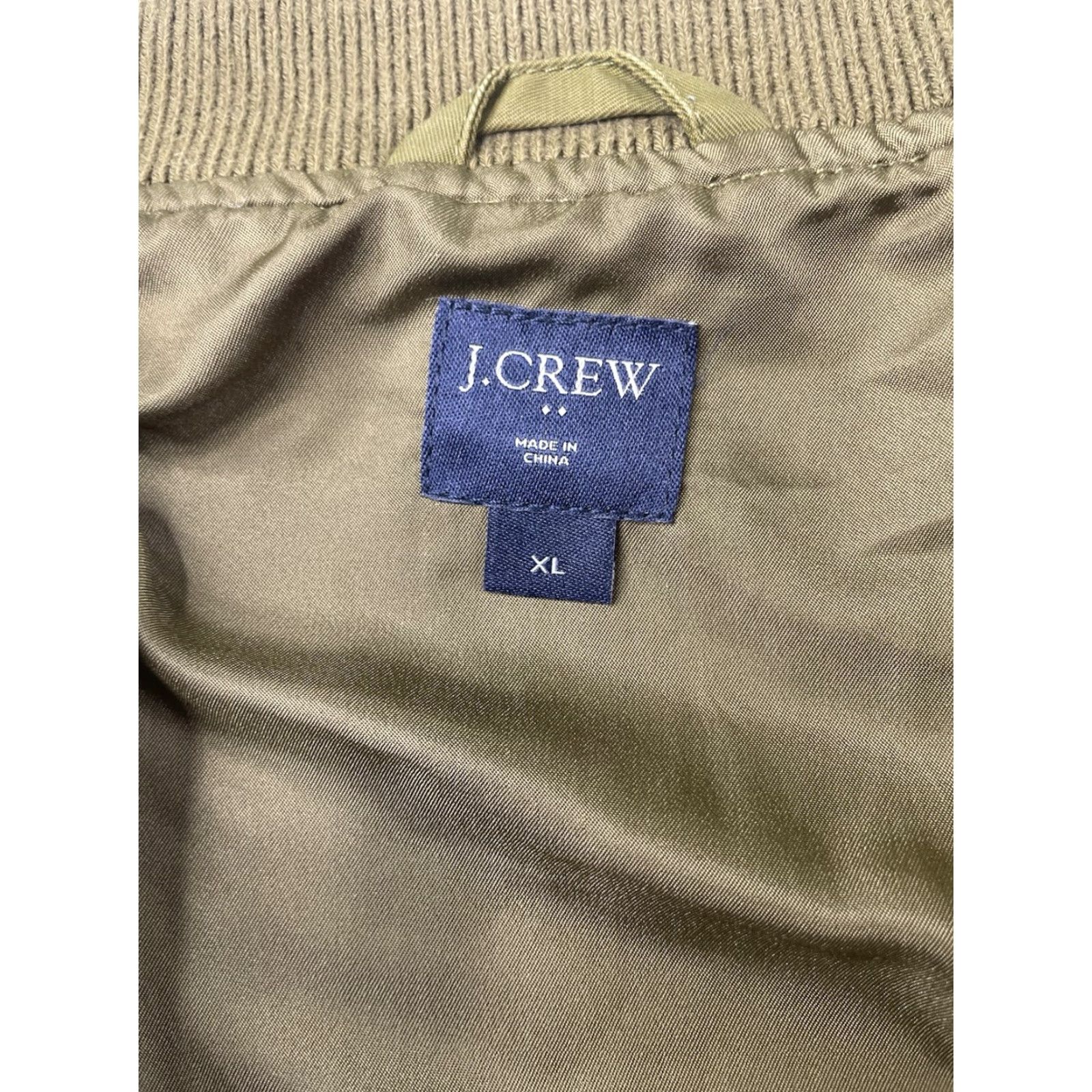 J.Crew VINTAGE J.CREW Bomber Jacket Men’s XL Olive Green Full Zip G7583 Jacket Size US XL / EU 56 / 4 - 3 Thumbnail