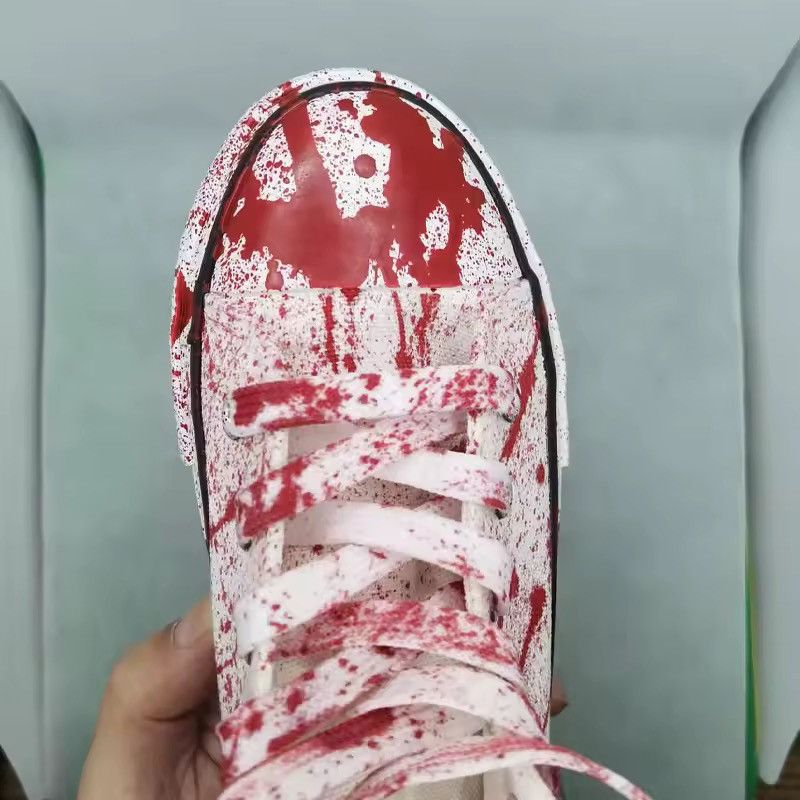 Japanese Brand Color Ink Splatter Canvas High-Top Sneakers Size US 6.5 / IT 36.5 - 6 Thumbnail