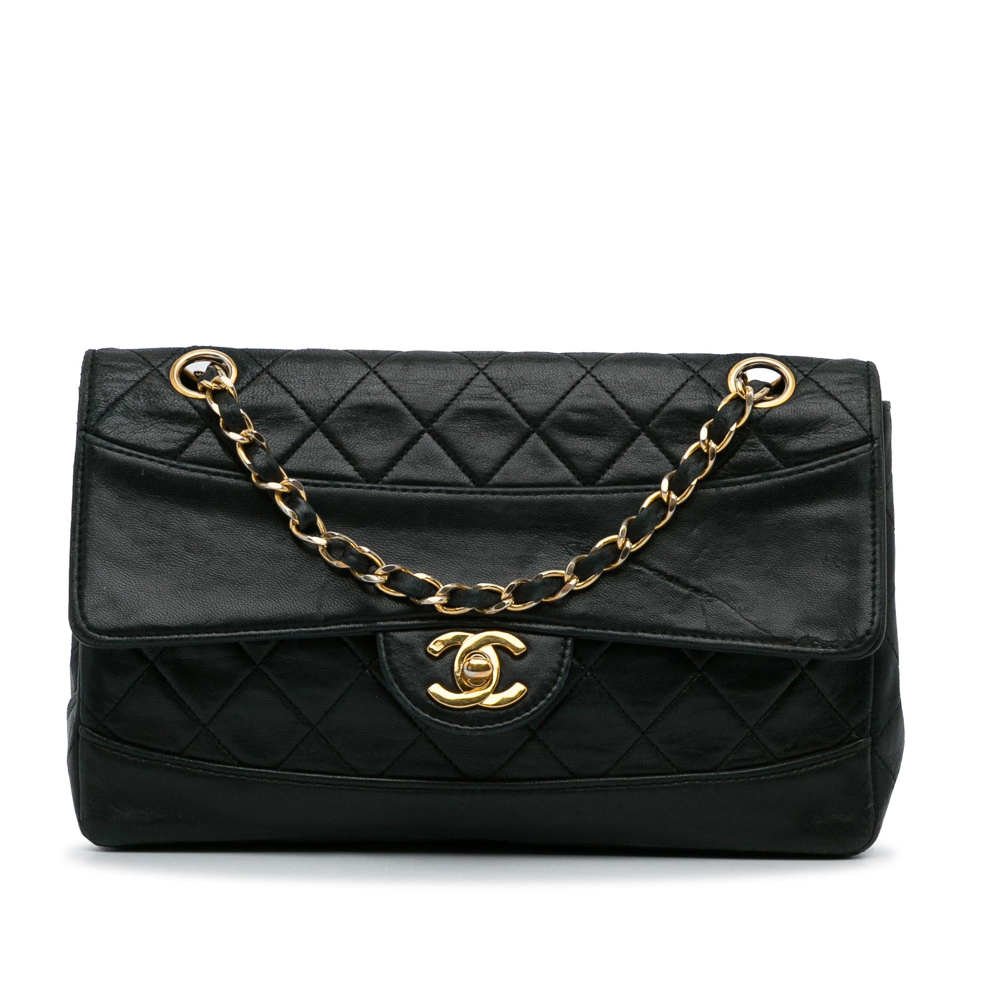 Chanel Chanel Quilted Lambskin Shoulder Bag Black Size ONE SIZE - 1 Thumbnail