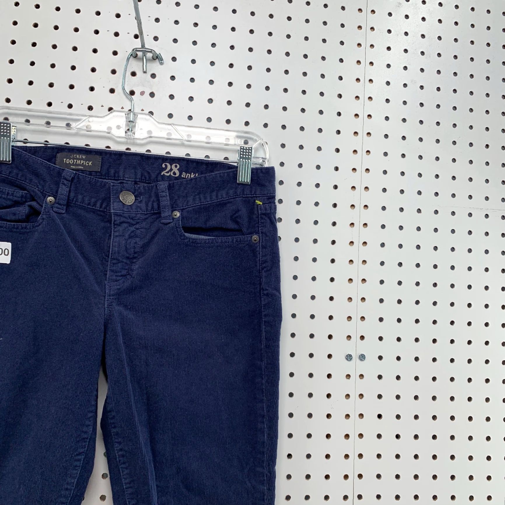 J.Crew J.Crew Toothpick Corduroy Pants Navy Blue Women's 28 Ankle Fits 30x26 Size 28 Corduroy Skinny Inseam 27" Adults Ladies (Mens/Womens) Size 30" / US 8 / IT 44 - 5 Thumbnail