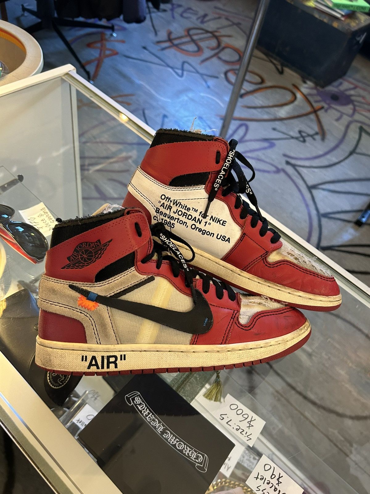 Nike × Off-White Off white Chicago jordan 1 Size US 9.5 / EU 42-43 - 1 Thumbnail
