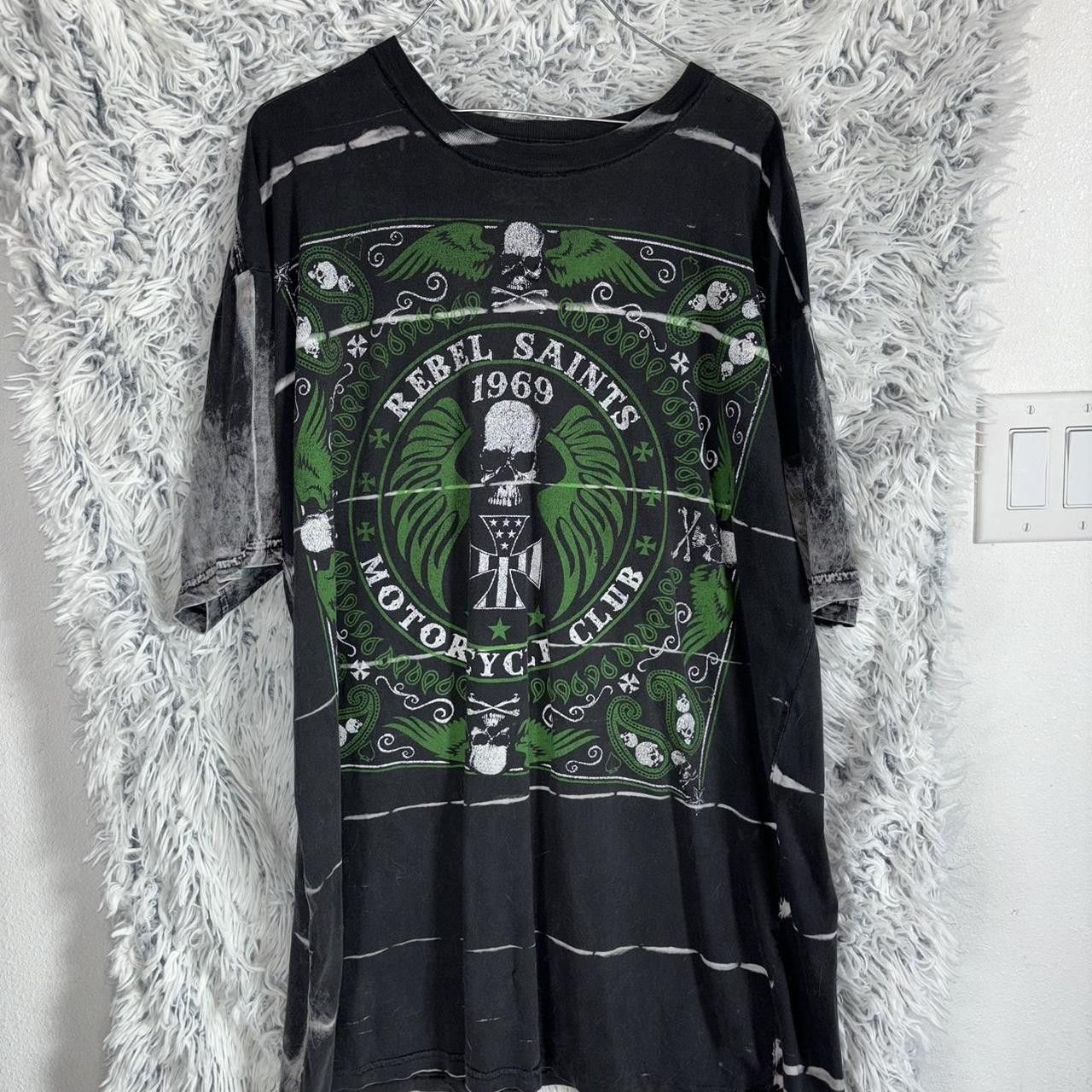 Other Rebel Saint's Motorcycle Club black and green t-shirt Size US XXL / EU 58 / 5 - 1 Thumbnail