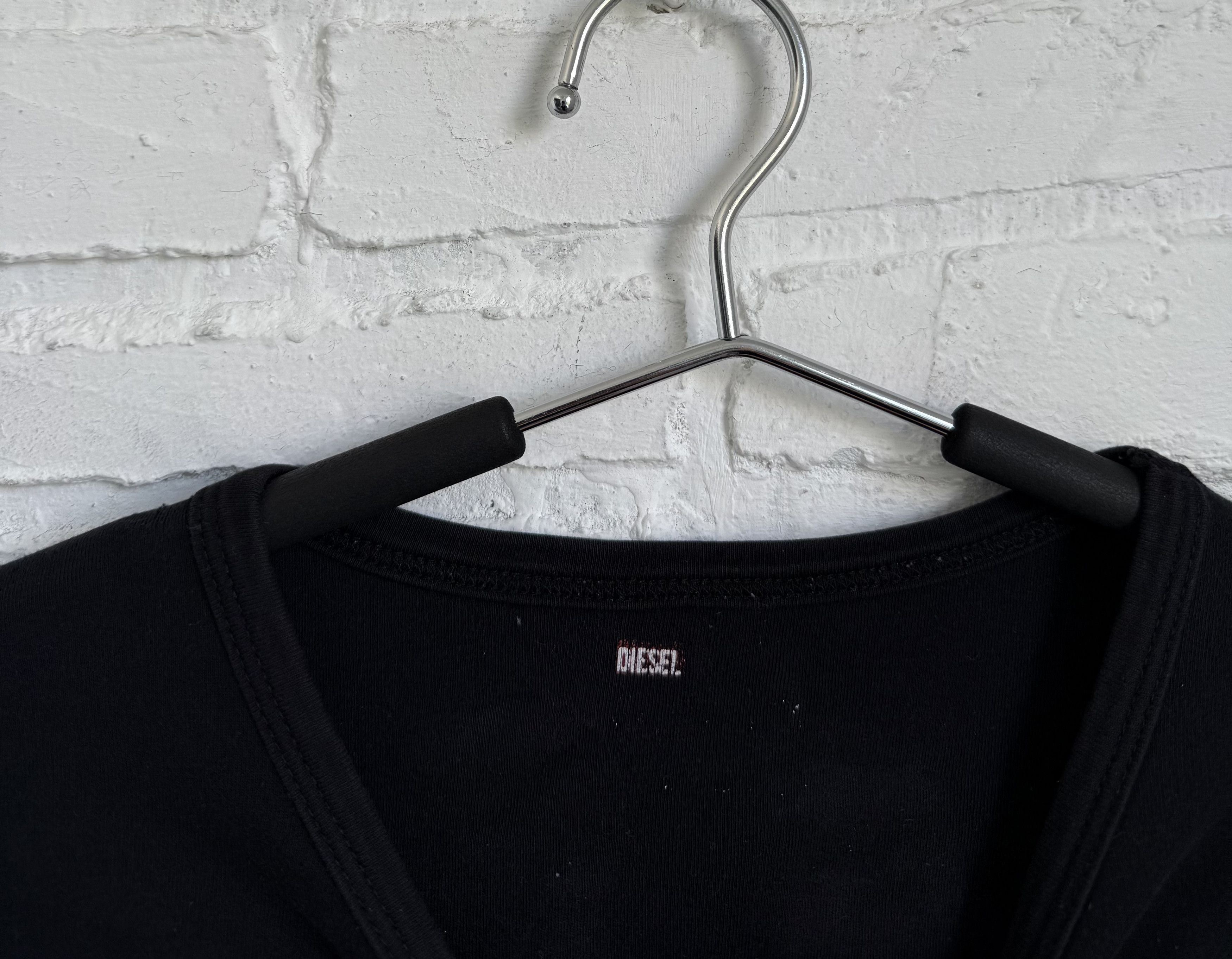 Diesel Vintage y2k Diesel hand painted logo long sleeve t-shirt Size US L / EU 52-54 / 3 - 5 Thumbnail