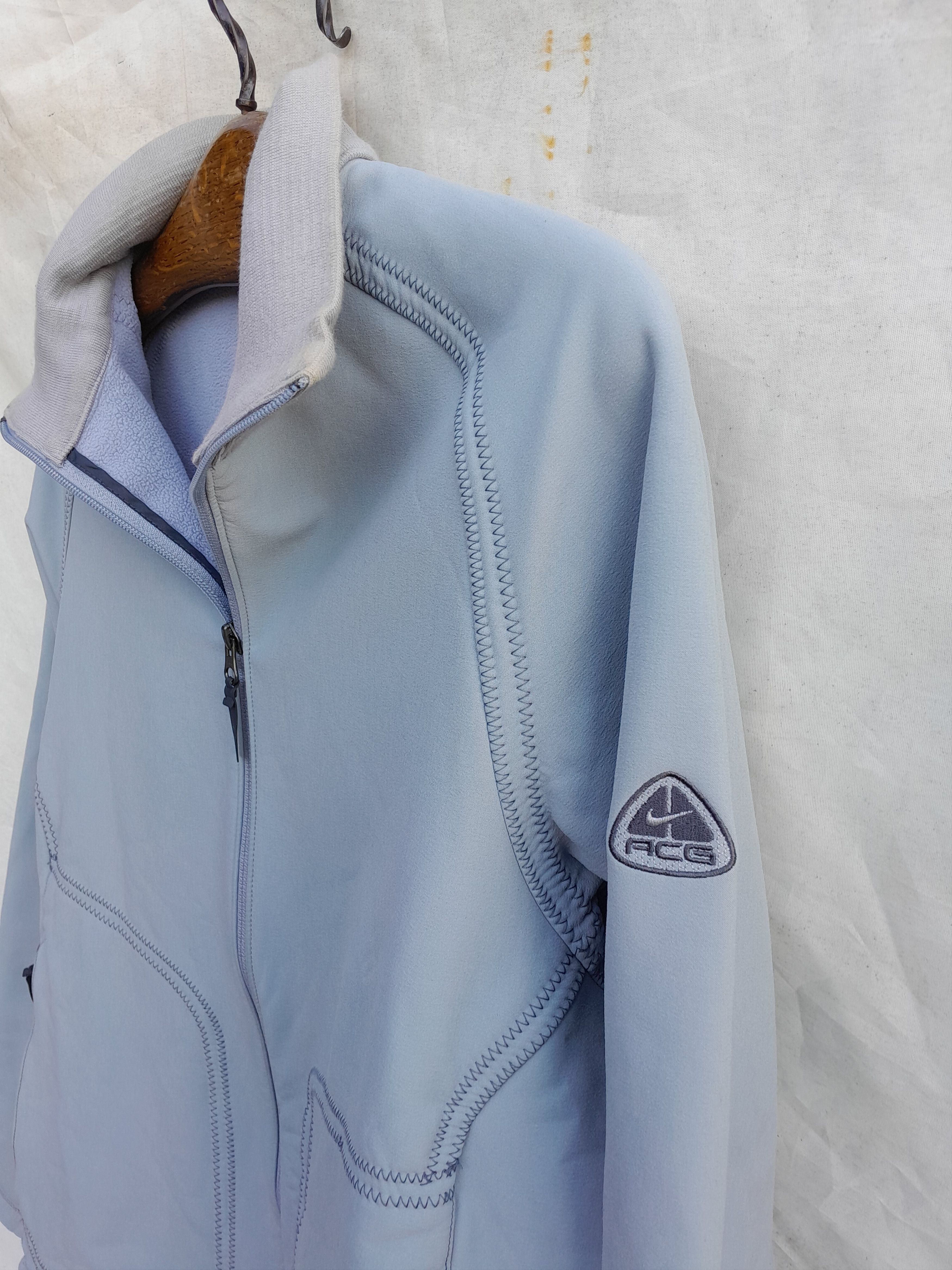Nike ACG Vintage Nike ACG Fleece Jacket Mens M Blue Layer 2 Gorpcore Size US M / EU 48-50 / 2 - 2 Thumbnail
