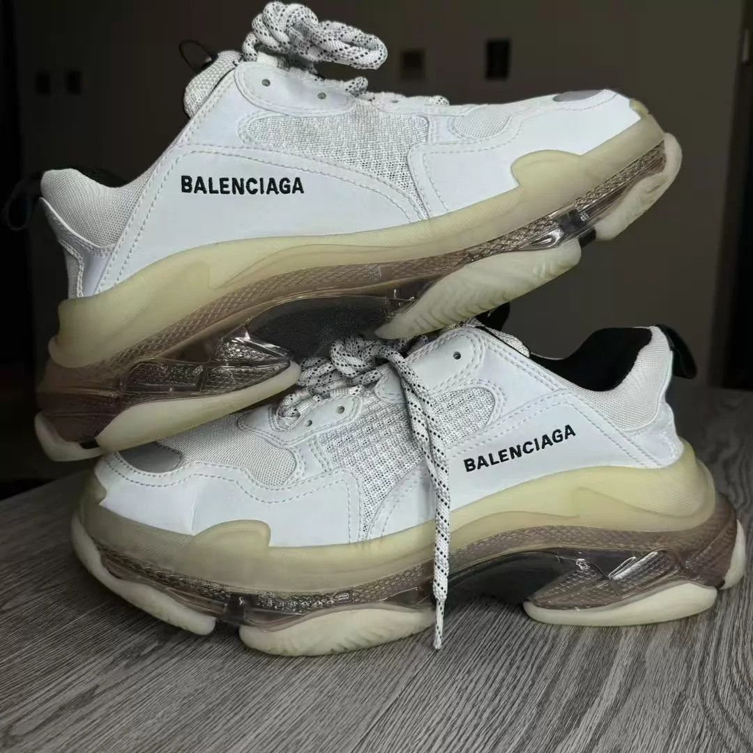 Balenciaga Balenciaga Triple S Clear Sole Cream 42 98 New Size US 9 / EU 42 - 2 Thumbnail