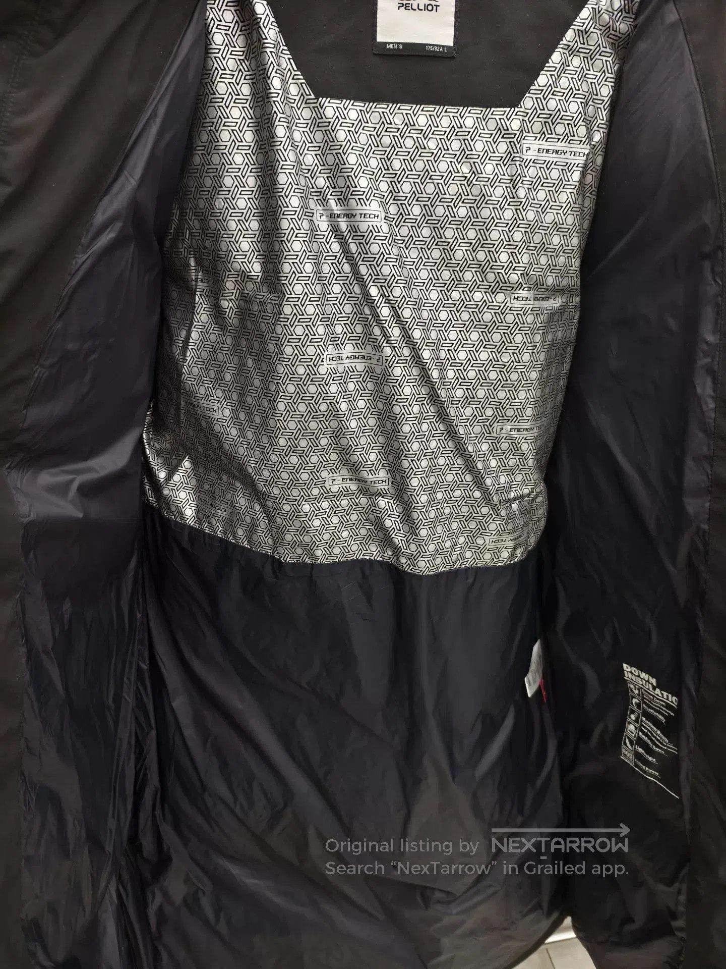 Japanese Brand Men's Long Black Down Jacket. Size US L / EU 52-54 / 3 - 6 Thumbnail