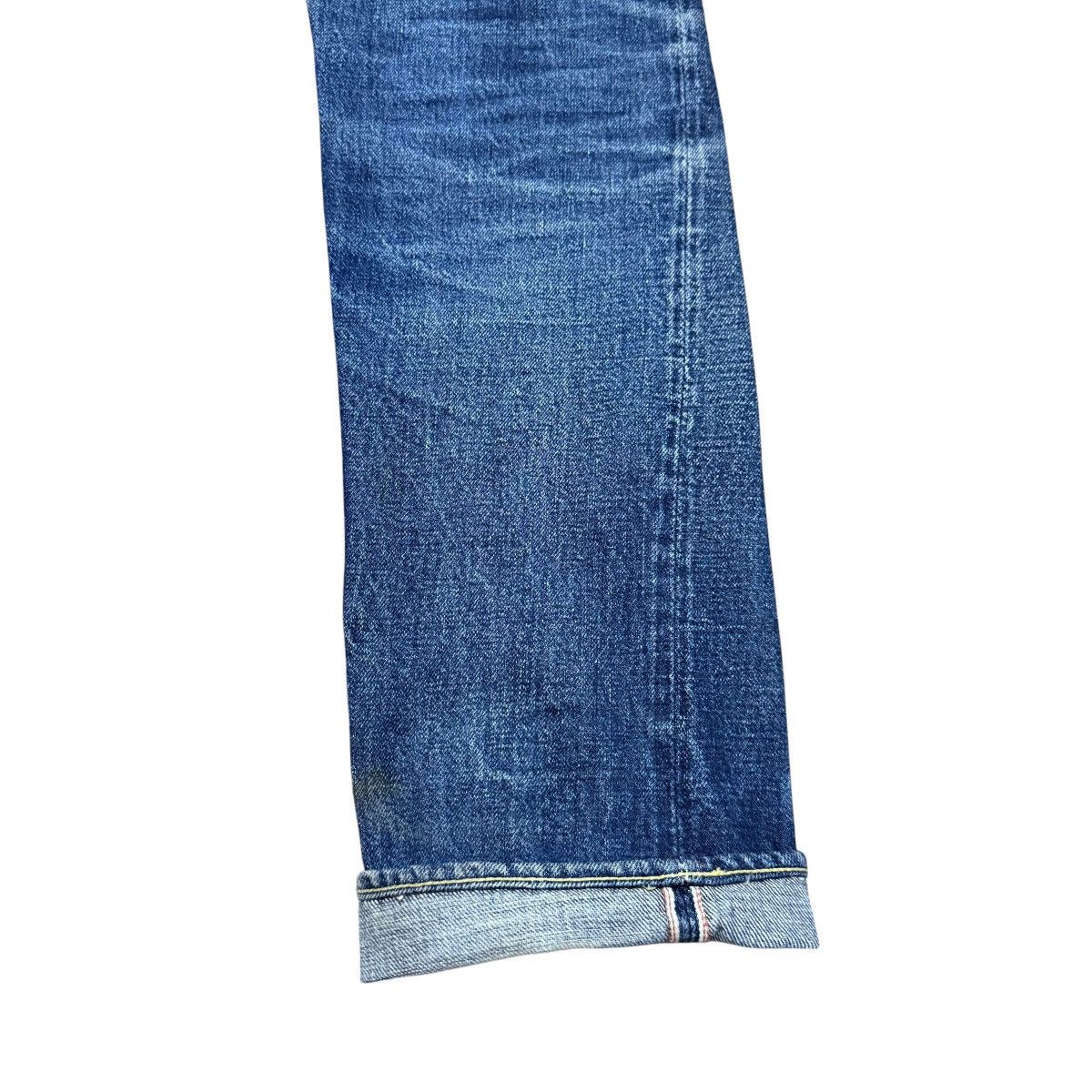 Jelado 17oz Graph Zero Distressed Denim Selvedge Jeans Natural Fade Size US 30 / EU 46 - 17 Thumbnail