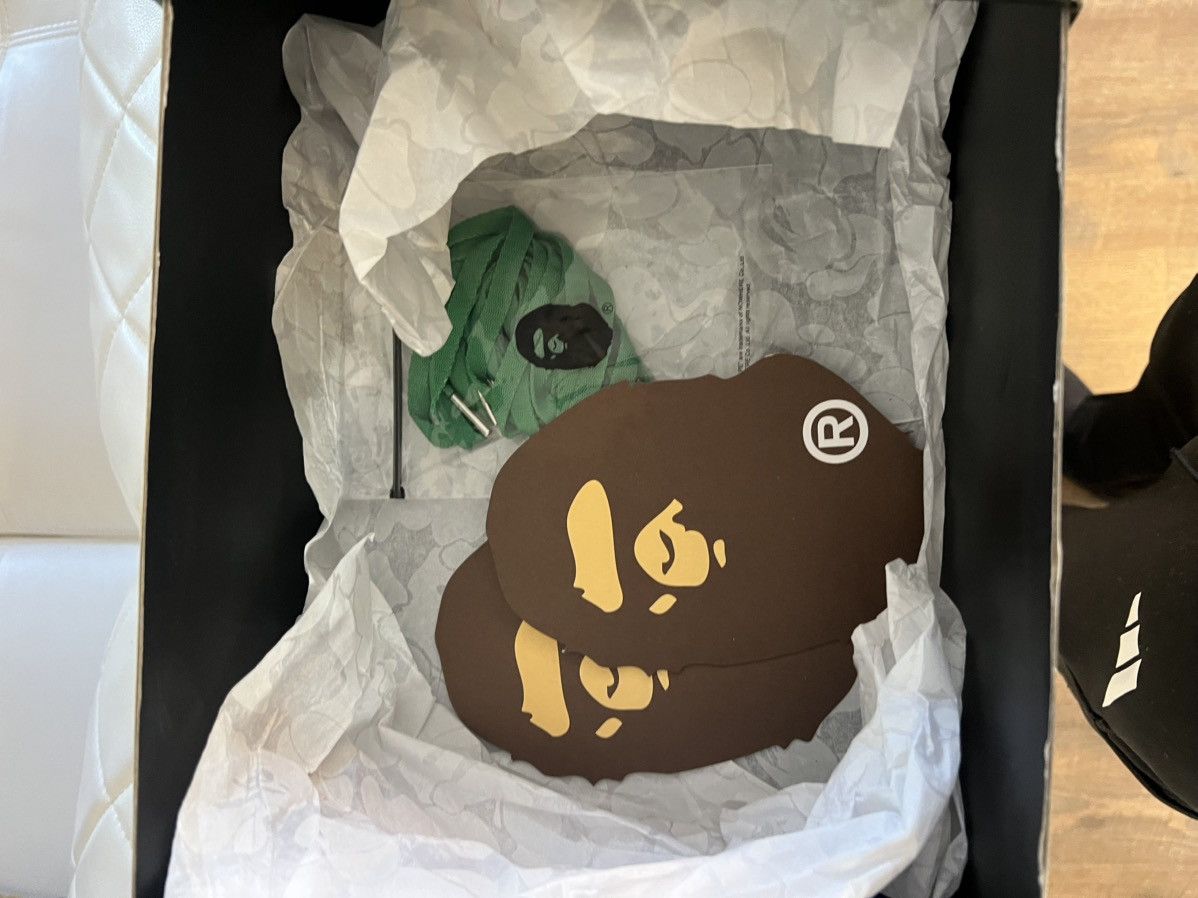 Bape Bapesta patent leather green Size US 9.5 / EU 42-43 - 9 Thumbnail