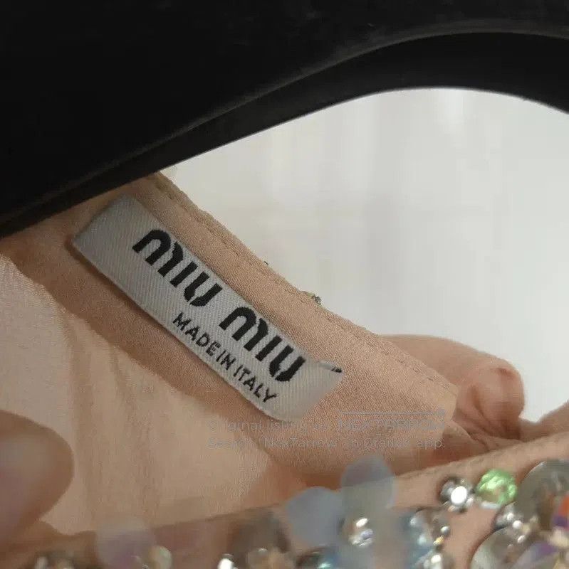 Miu Miu Miu Miu Summer Orange Silk Printed Top . Size S / US 4 / IT 40 - 5 Thumbnail