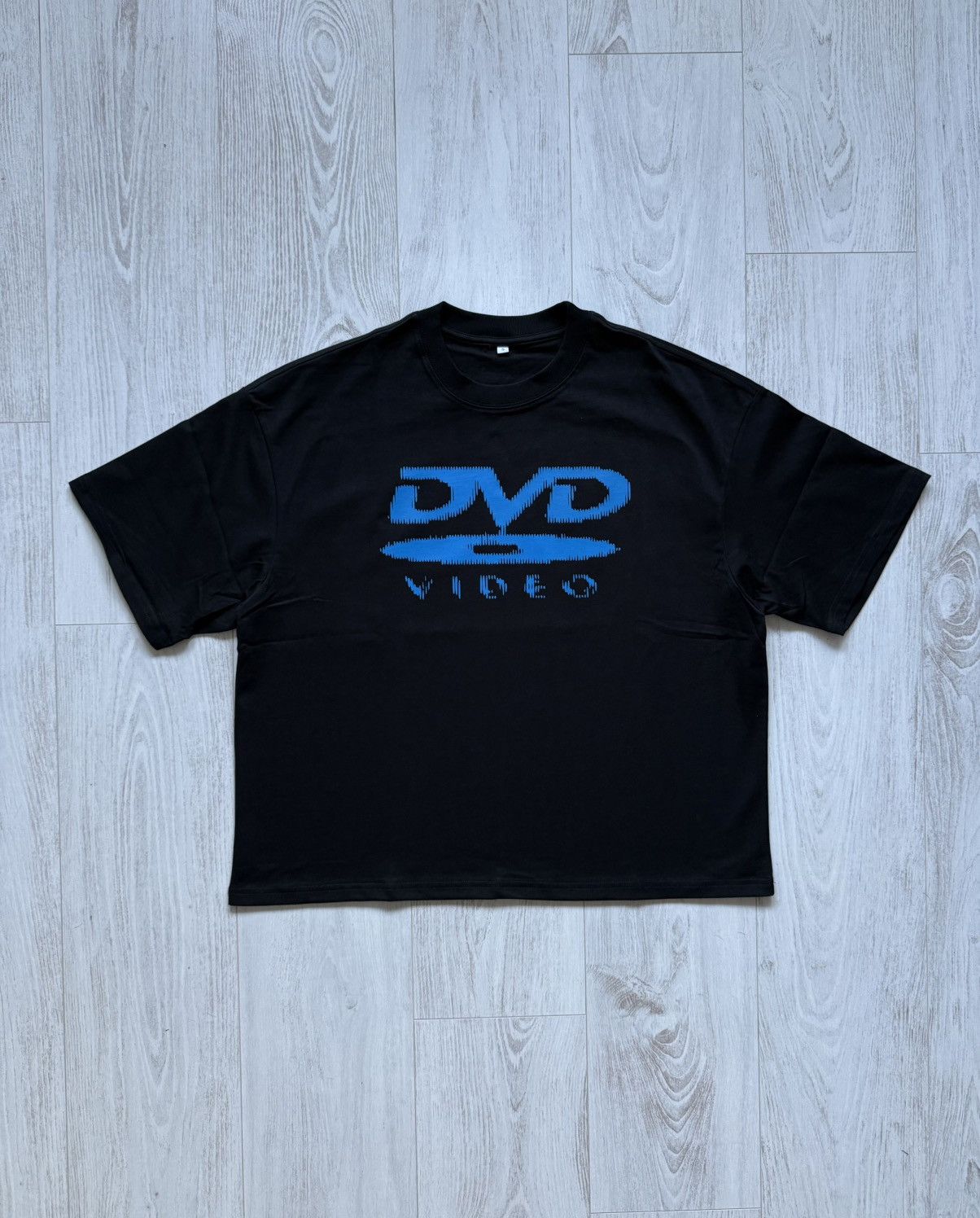 Other DVD Video Logo Boxy T-Shirt Custom Black Blue Print S Size US S / EU 44-46 / 1 - 1 Thumbnail