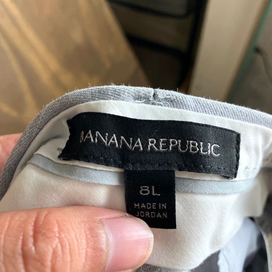 Banana Republic VINTAGE Banana Republic Pants Gray Light Mid Rise Sloan Stretch 8 Long Regular Women’s Pants? Size 24" / US 00 / IT 34 - 5 Thumbnail