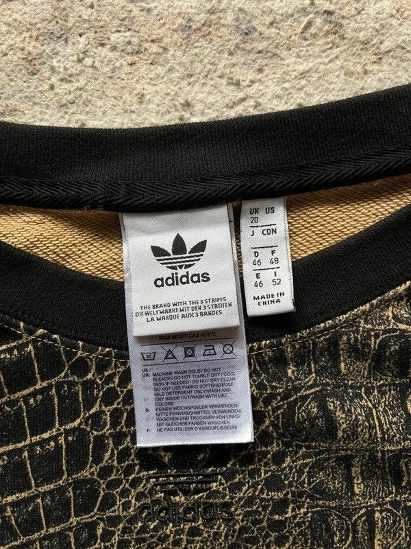 Adidas Adidas Crocodile Sz 46 / L Boxy Sweatshirt Crewneck Size L / US 10 / IT 46 - 3 Thumbnail